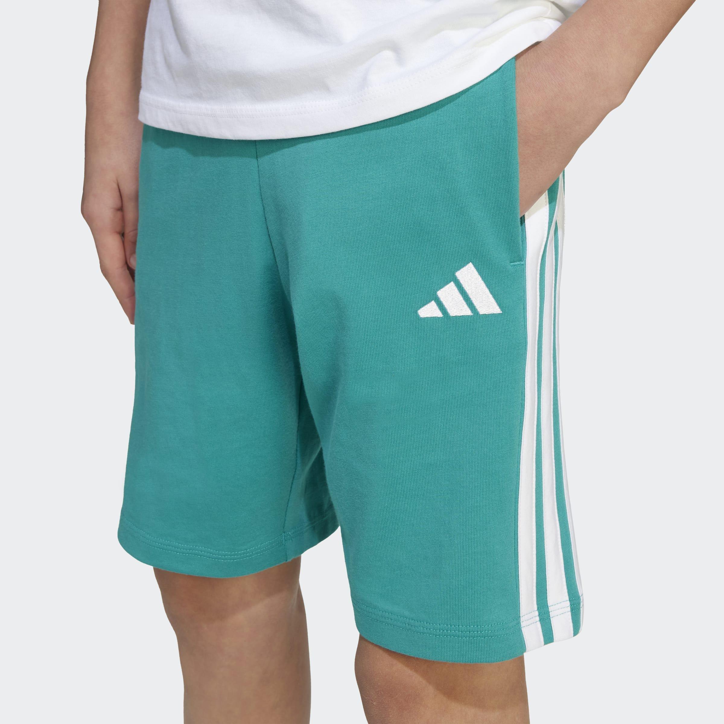 Kids Unisex Essentials Shorts, Green, A701_ONE, large image number 3