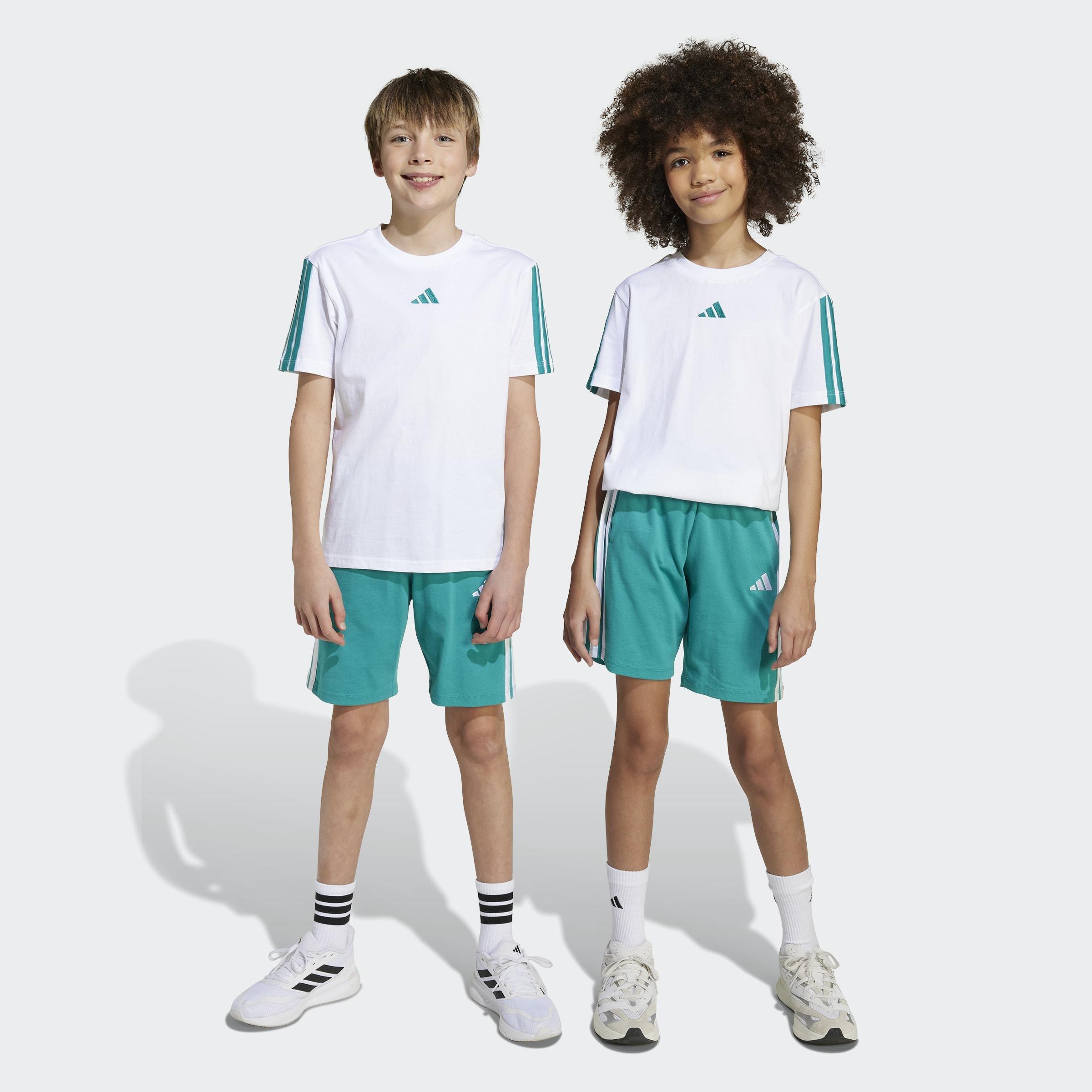 Kids Unisex Essentials Shorts, Green, A701_ONE, large image number 5
