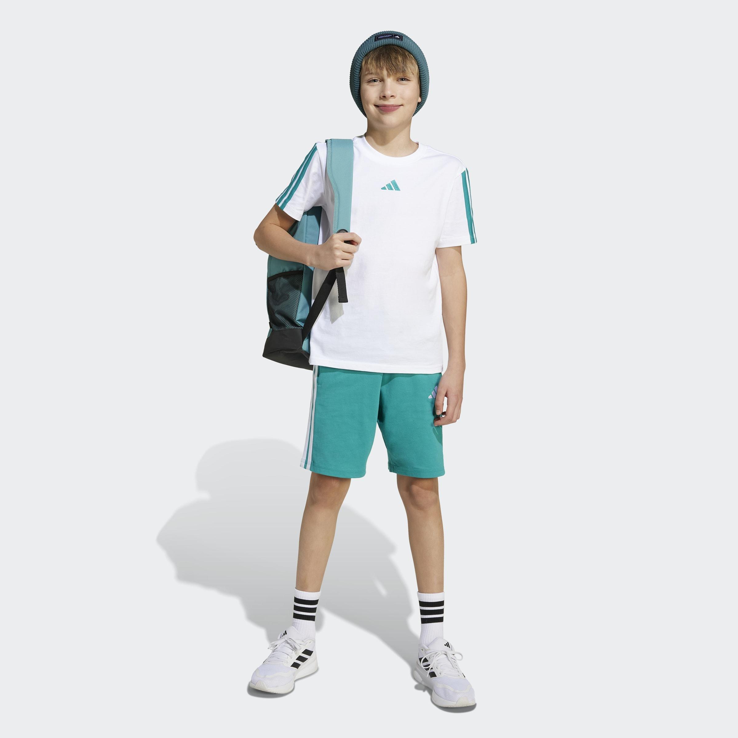 Kids Unisex Essentials Shorts, Green, A701_ONE, large image number 6