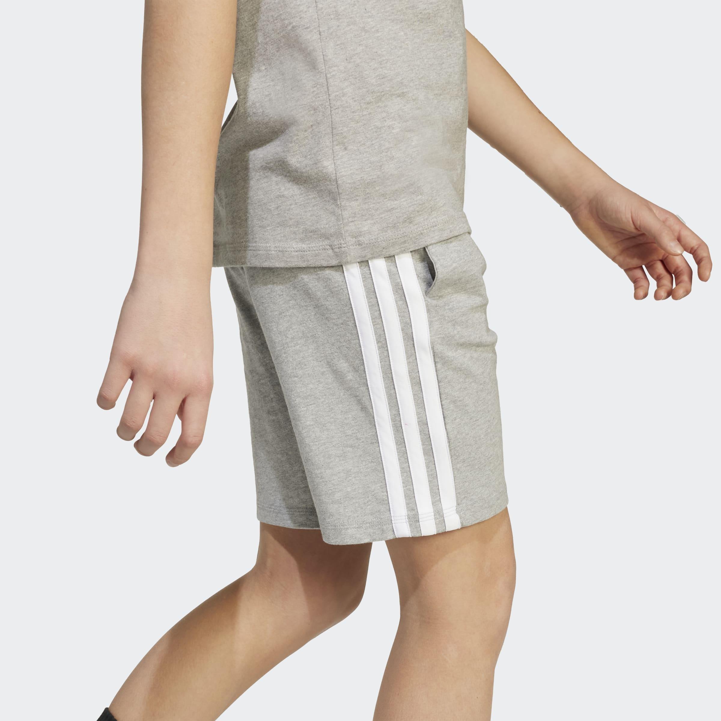 Kids Unisex Essentials Shorts, Grey, A701_ONE, large image number 3