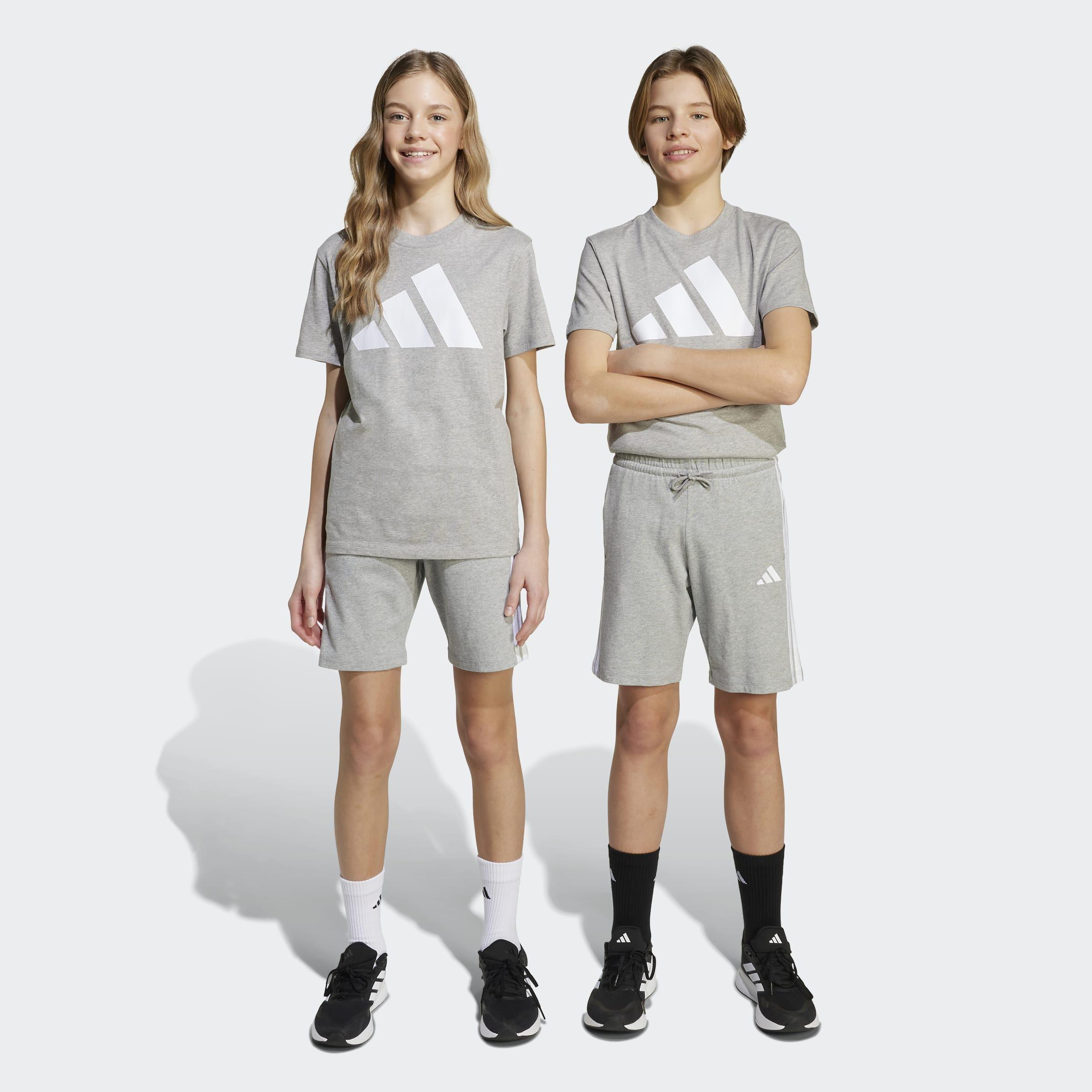 Kids Unisex Essentials Shorts, Grey, A701_ONE, large image number 5