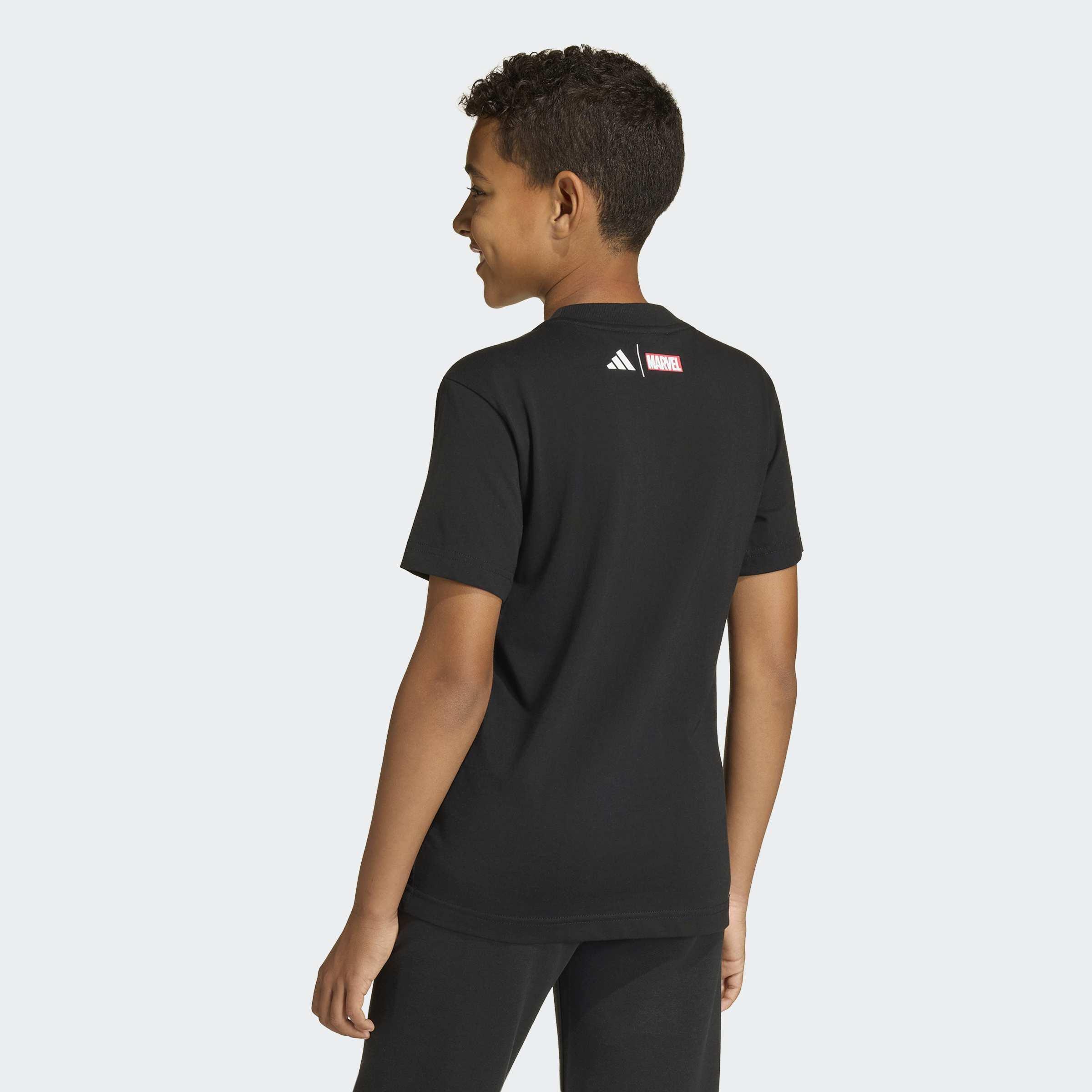 Kids Unisex Adidas Real Madrid Avengers T-Shirt, Black