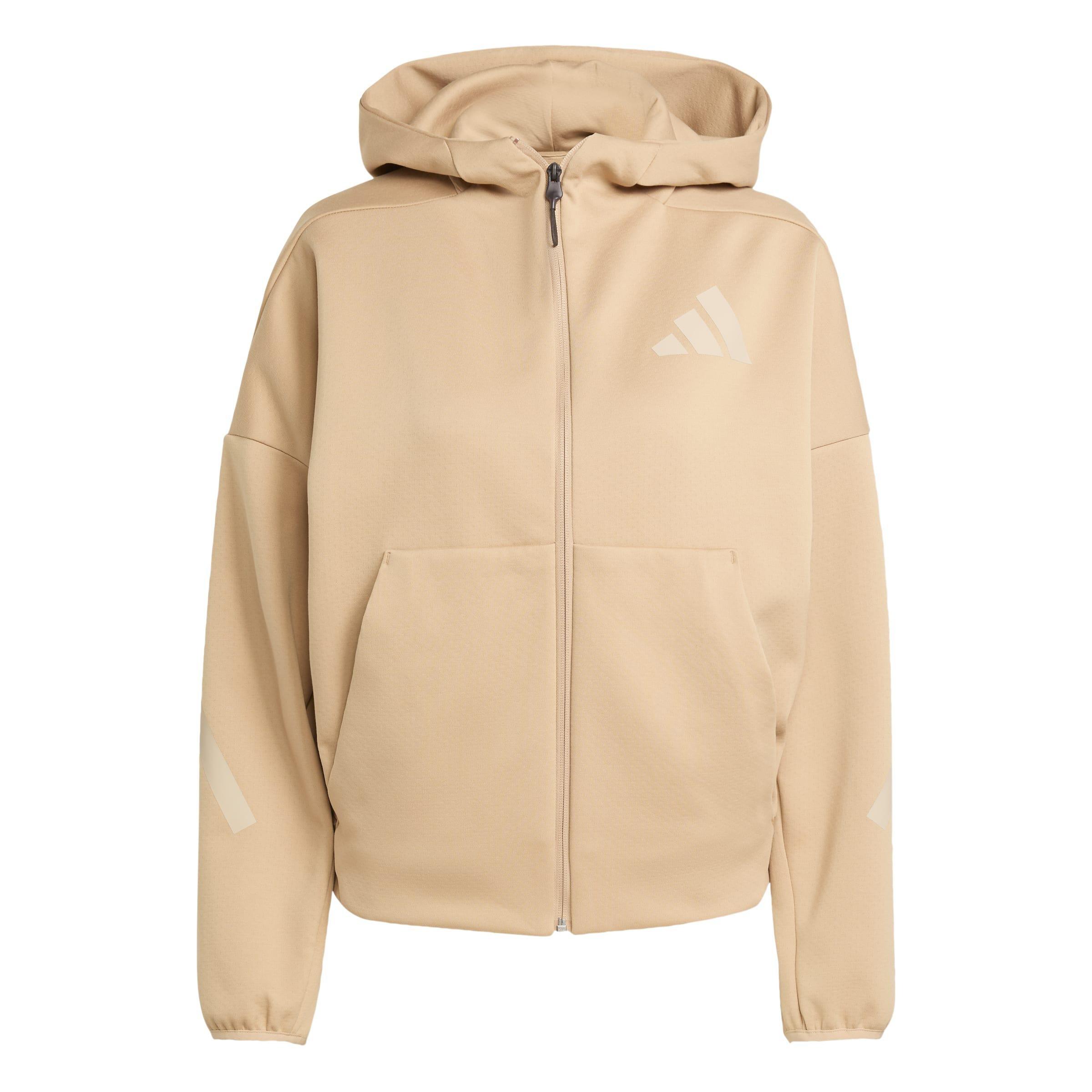 adidas Z.N.E. Full-Zip Hoodie, Brown, , large image number 0