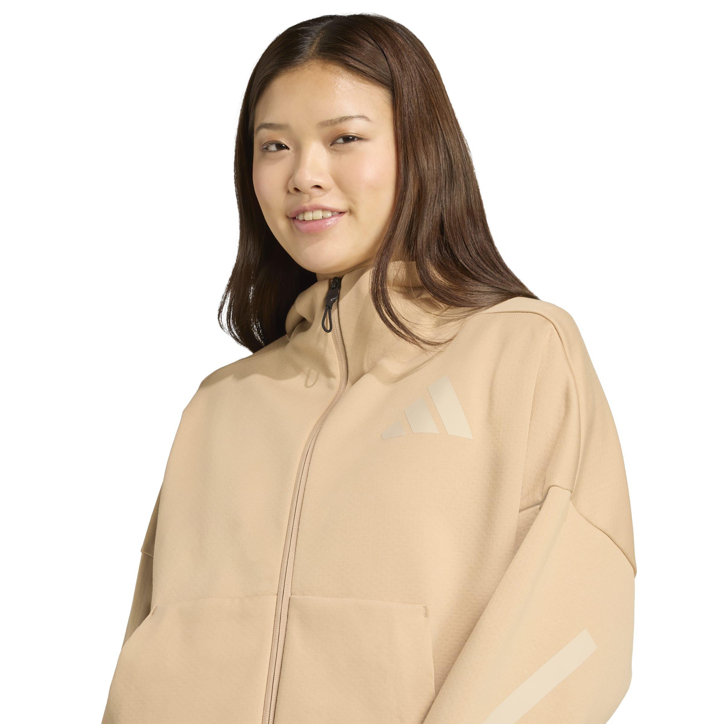 adidas Z.N.E. Full-Zip Hoodie, Brown, , large image number 3