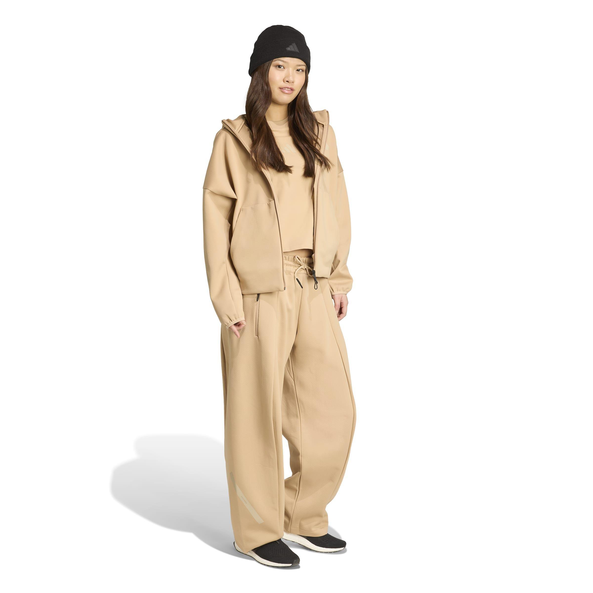 adidas Z.N.E. Full-Zip Hoodie, Brown, A701_ONE, large image number 7