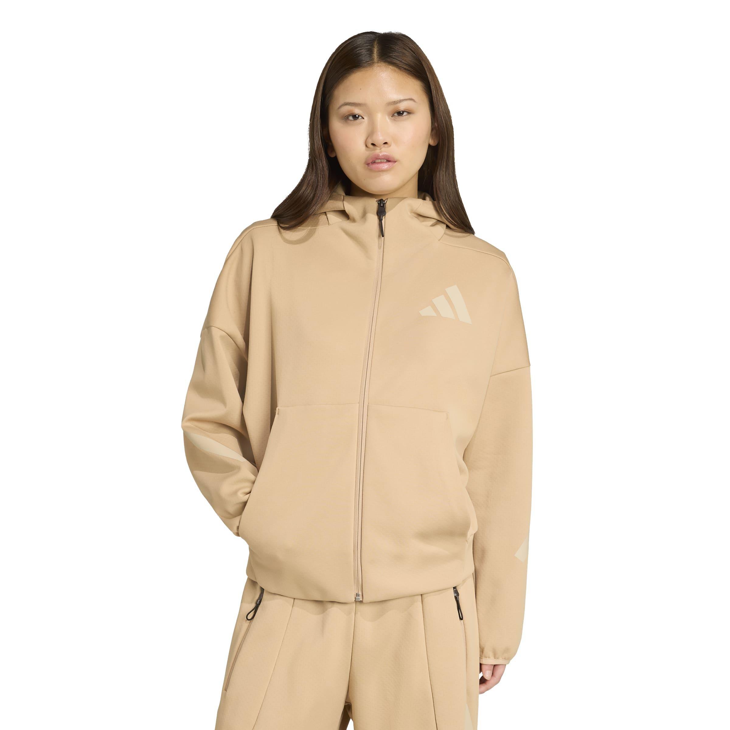 adidas Z.N.E. Full-Zip Hoodie, Brown, , large image number 8