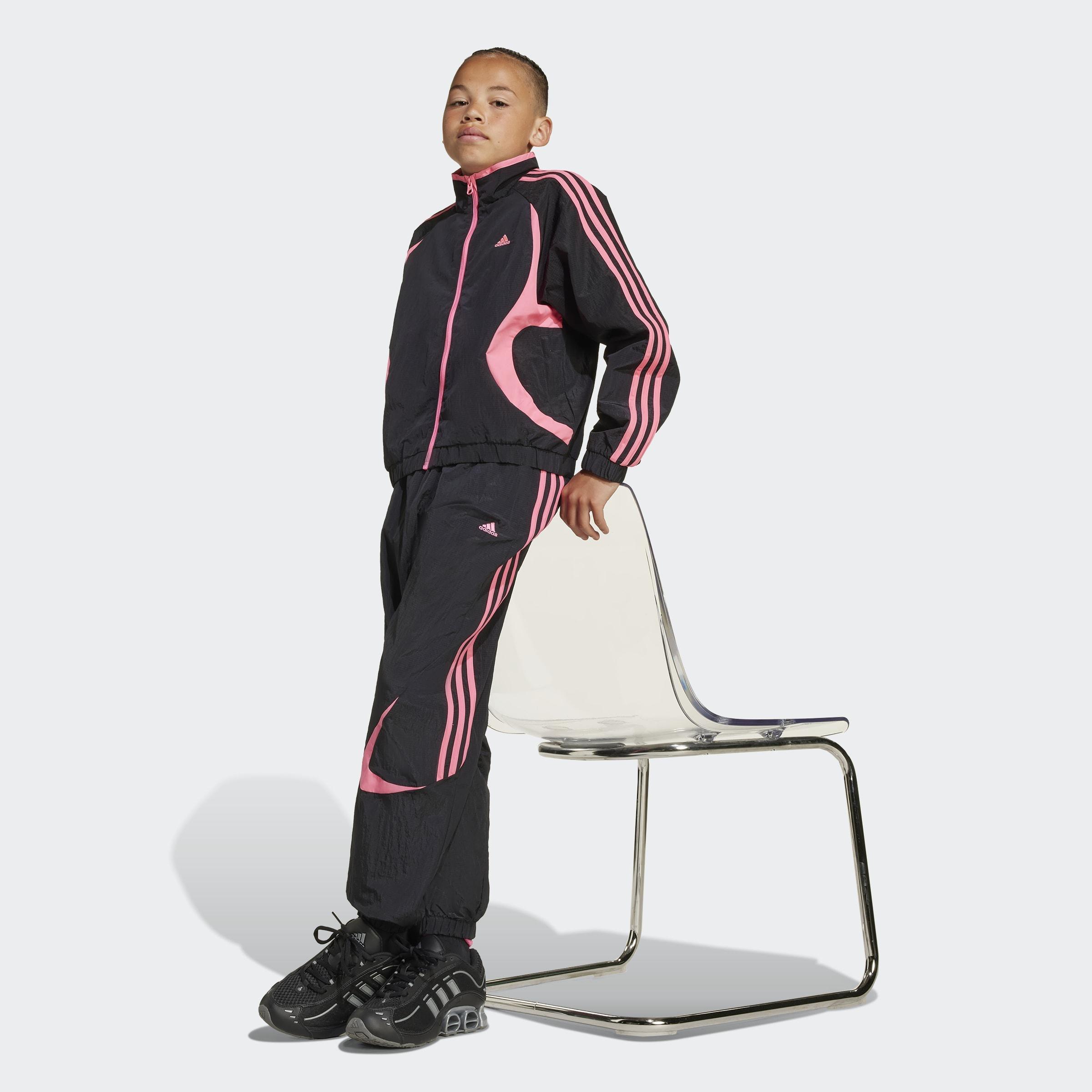 Kids Unisex Teamgeist Track Tracksuit Bottoms, Black, A701_ONE, large image number 5