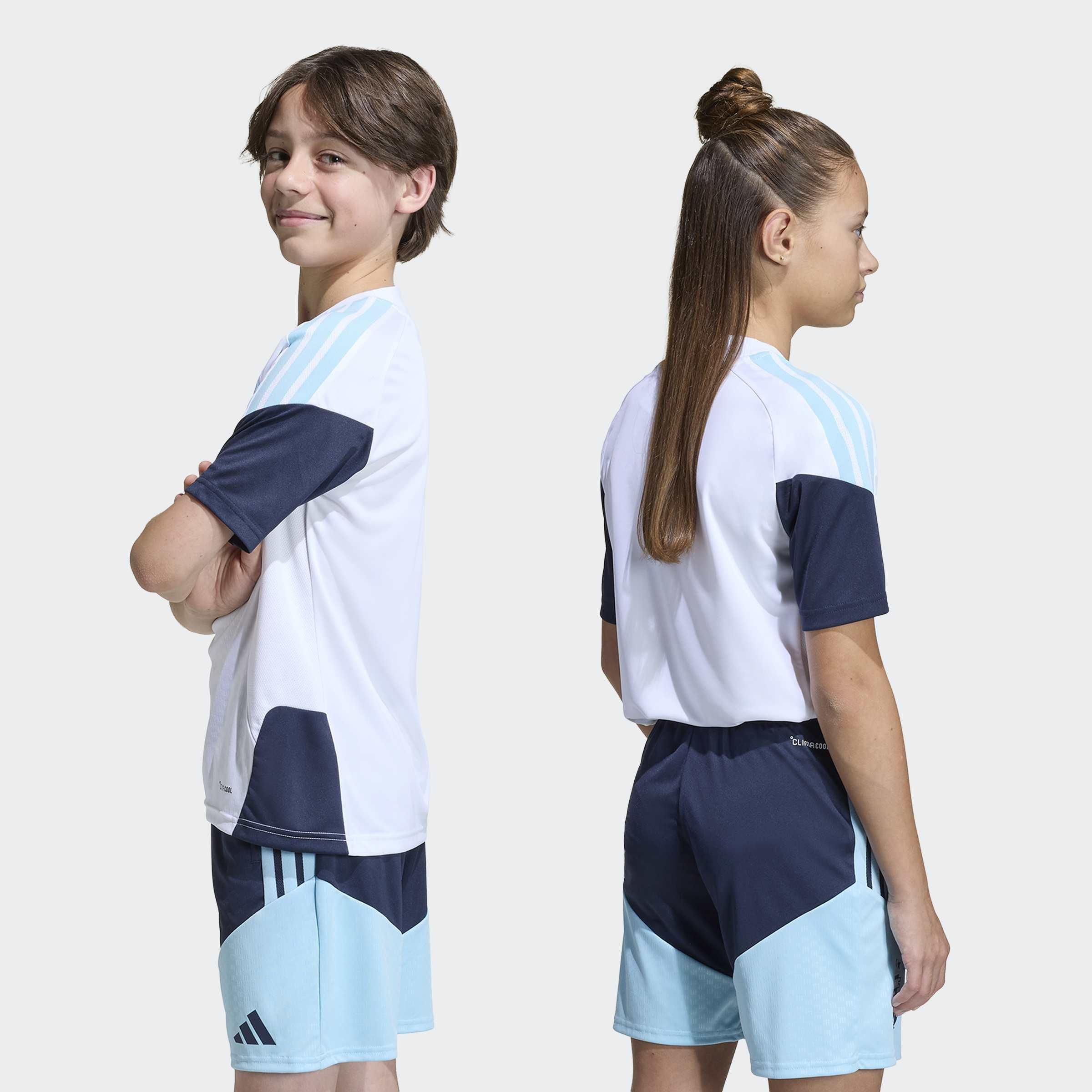 Kids Unisex Argentina 26 Tiro Kids Training Jersey, White, A701_ONE, large image number 3
