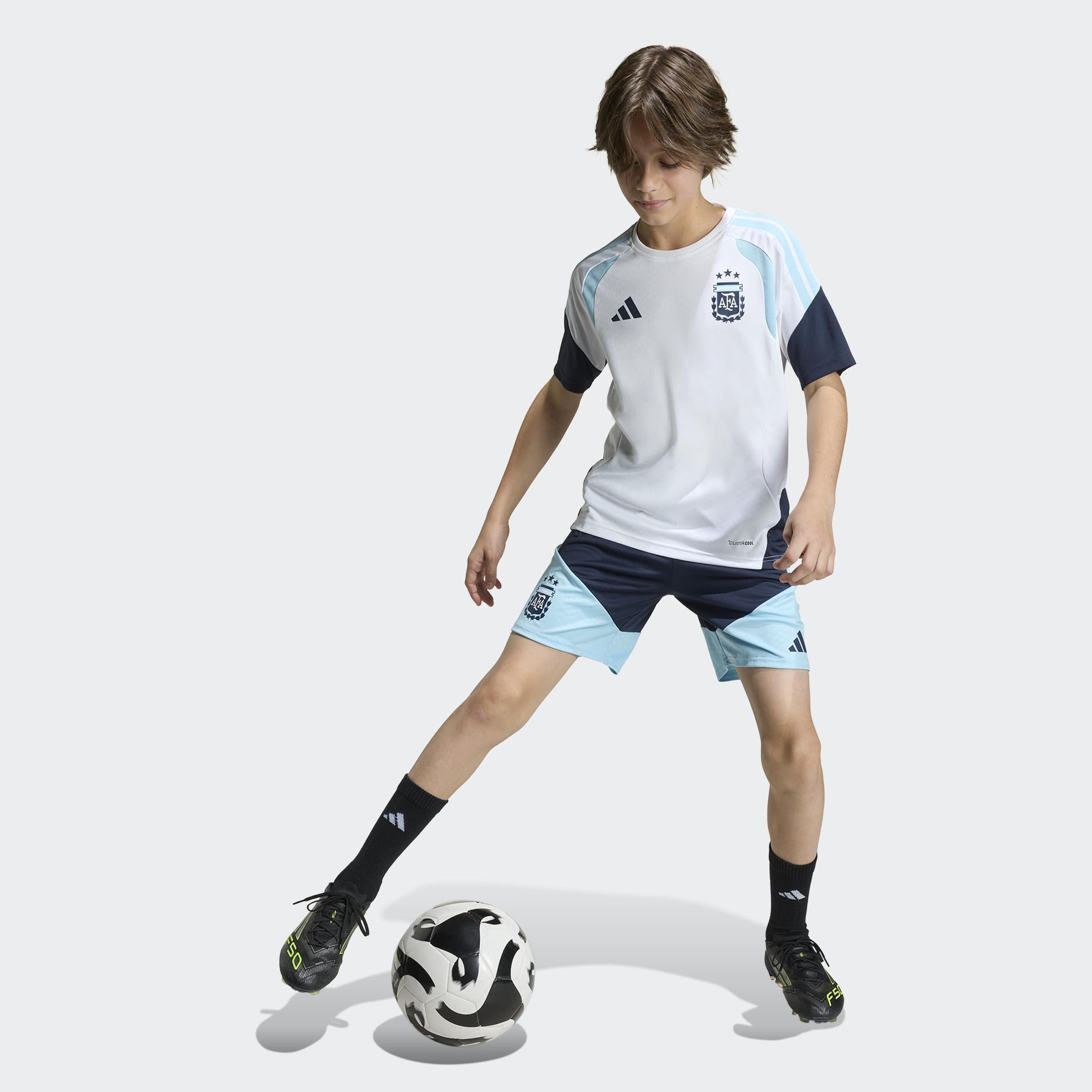 Kids Unisex Argentina 26 Tiro Kids Training Jersey, White, A701_ONE, large image number 8