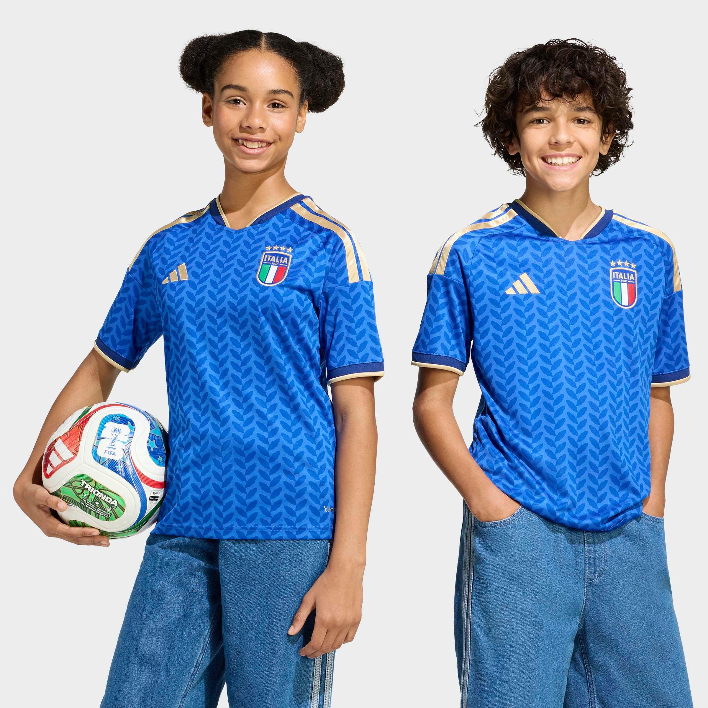 Kids Unisex Italy 26 Home Kids Jersey, Blue, A701_ONE, large image number 8