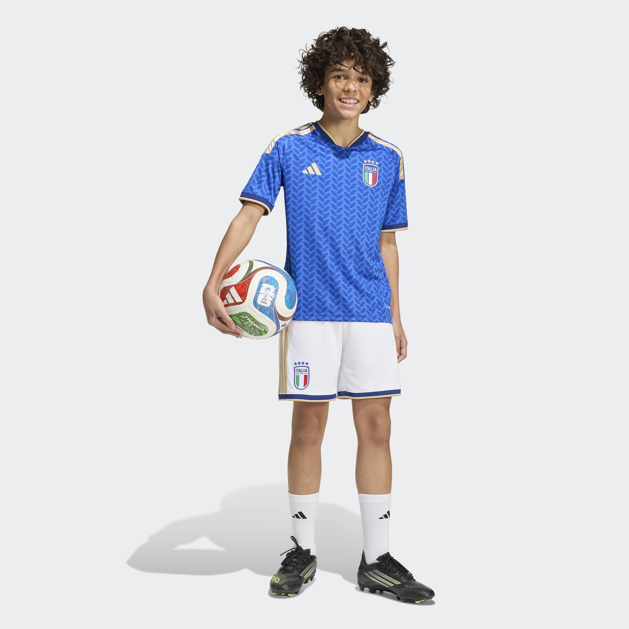 Kids Unisex Italy 26 Home Kids Shorts, White, A701_ONE, large image number 3