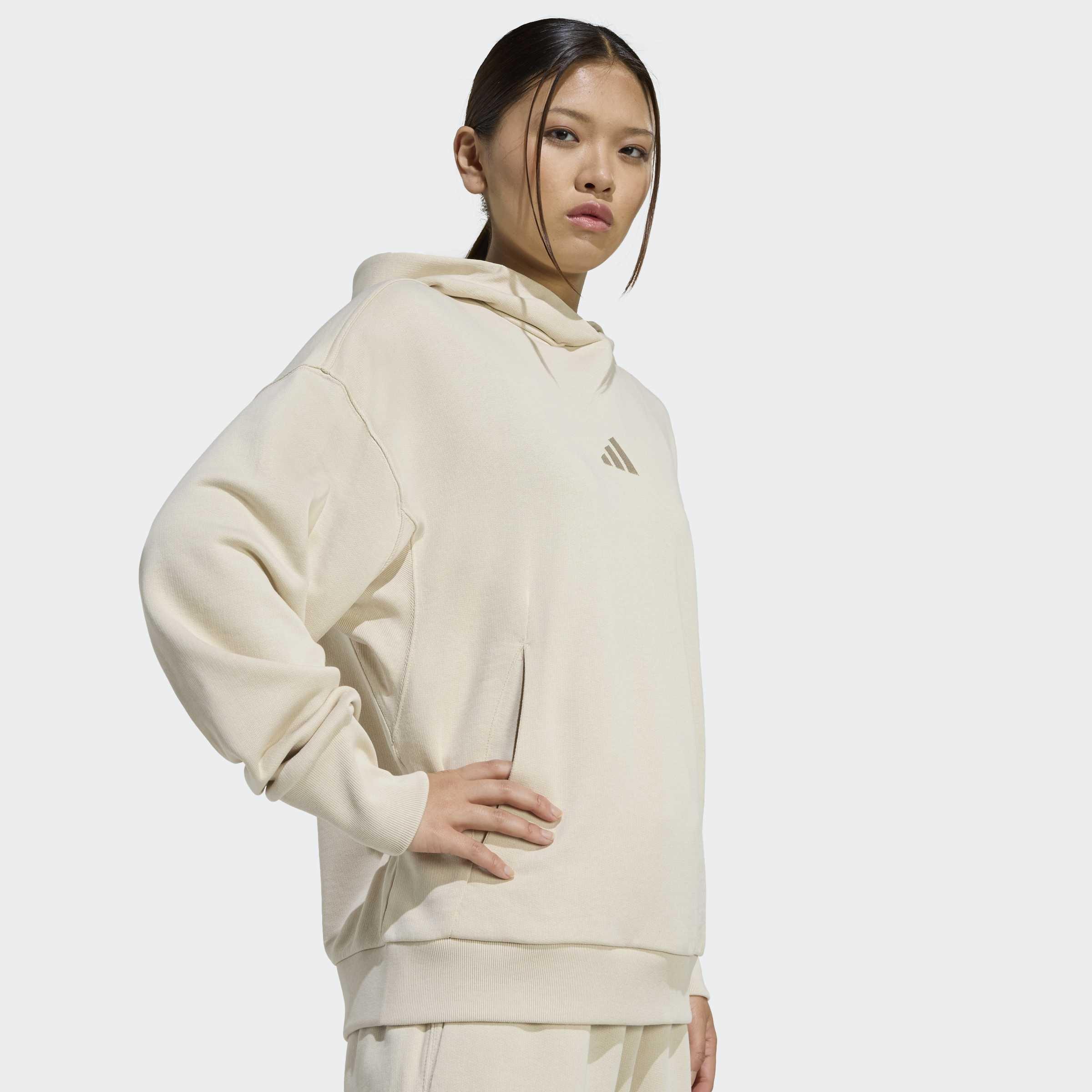 All SZN French Terry Loose Hoodie, Beige, A701_ONE, large image number 3