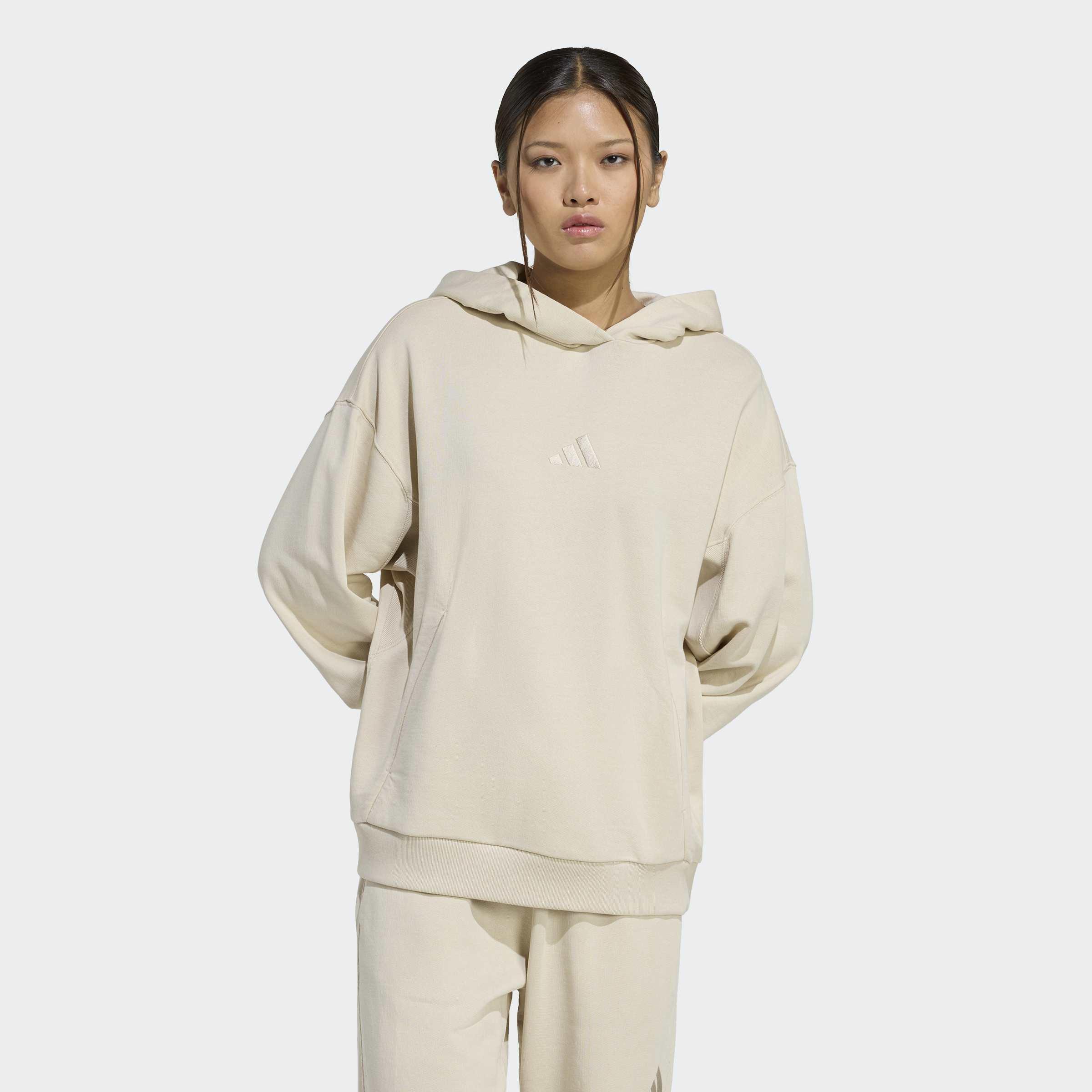 All SZN French Terry Loose Hoodie, Beige, A701_ONE, large image number 4