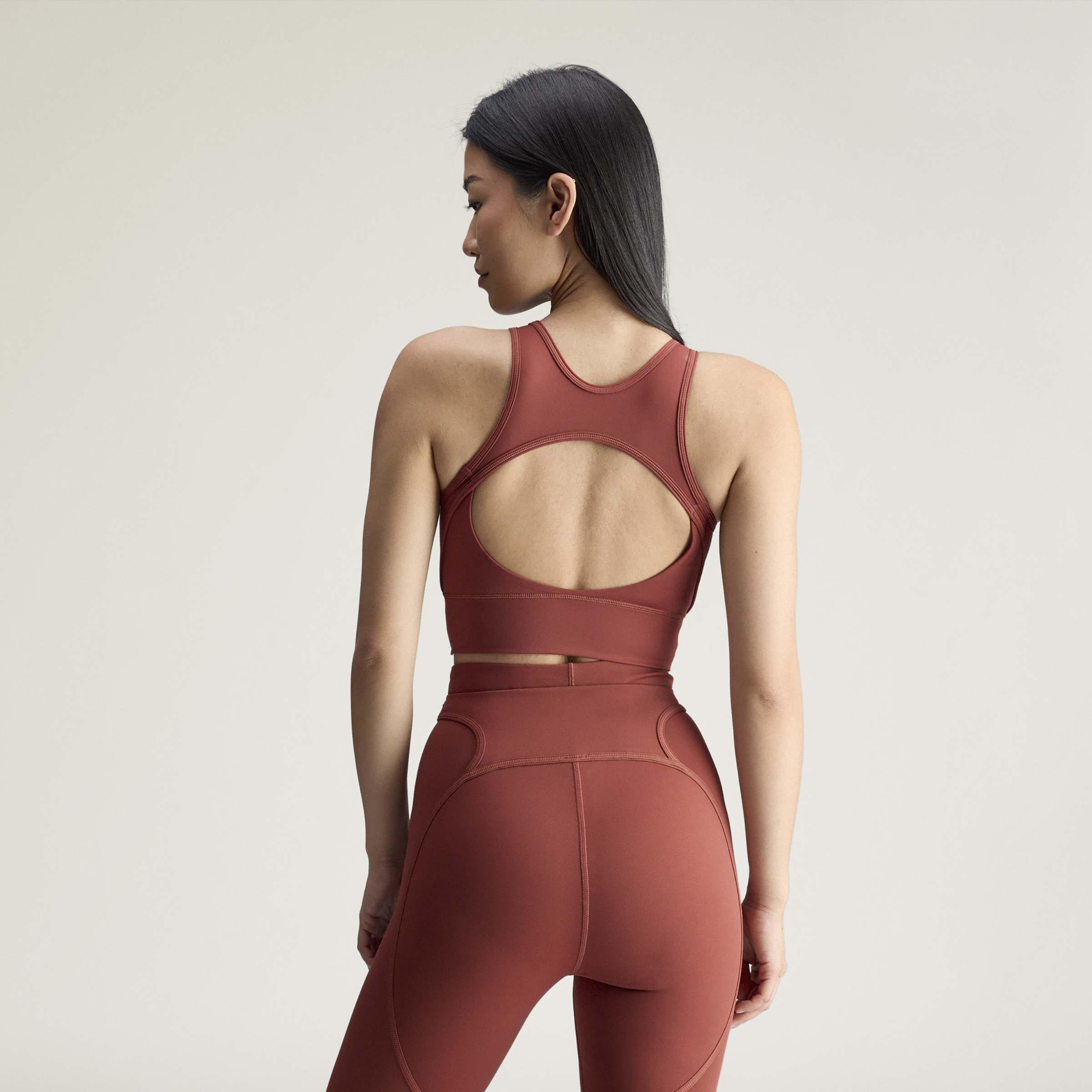 adidas by Stella McCartney Training Crop Top, Brown, A701_ONE, large image number 1