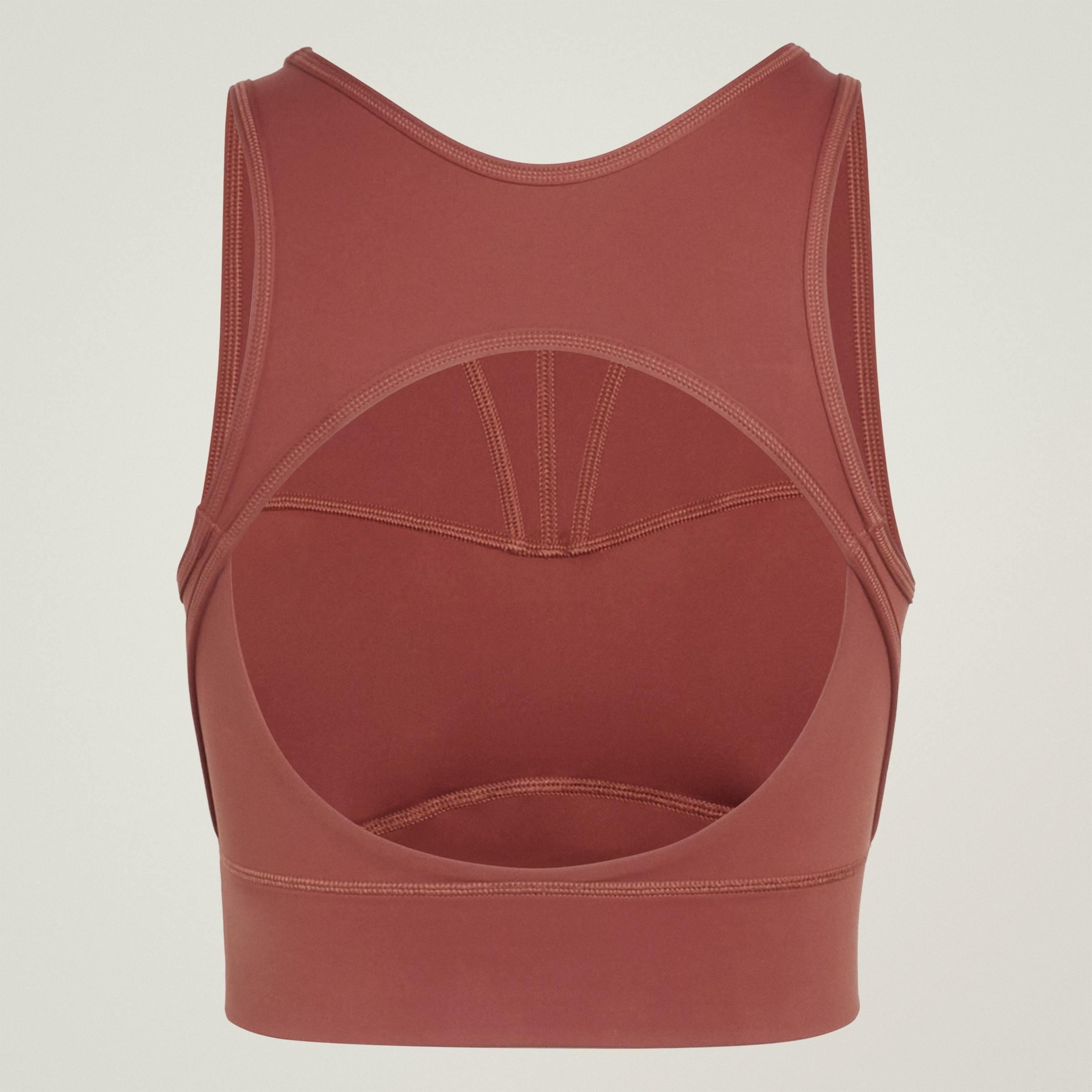 adidas by Stella McCartney Training Crop Top, Brown, A701_ONE, large image number 2