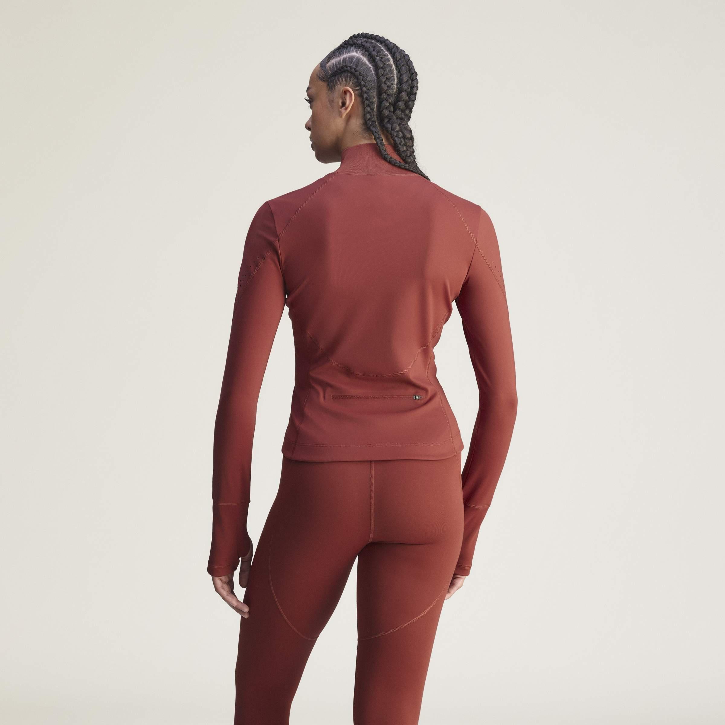 adidas by Stella McCartney Training Midlayer Jacket, Brown, A701_ONE, medium