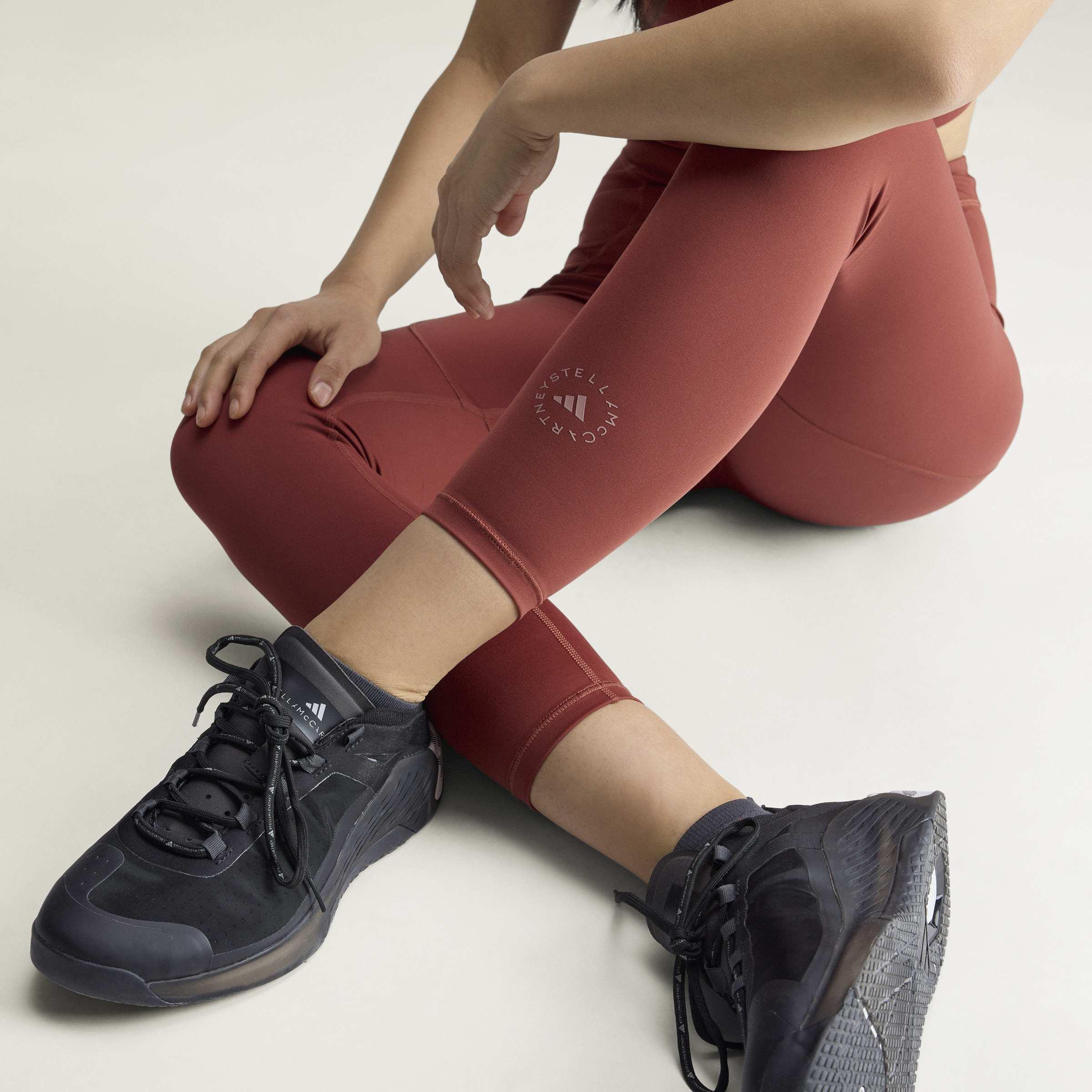 adidas by Stella McCartney Training 7/8 Leggings, Brown, A701_ONE, large image number 3