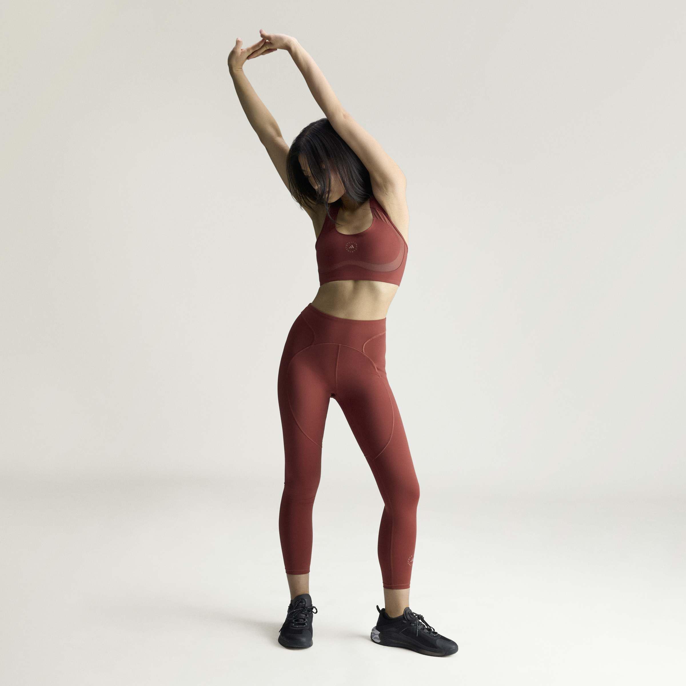 adidas by Stella McCartney Training 7/8 Leggings, Brown, A701_ONE, large image number 4