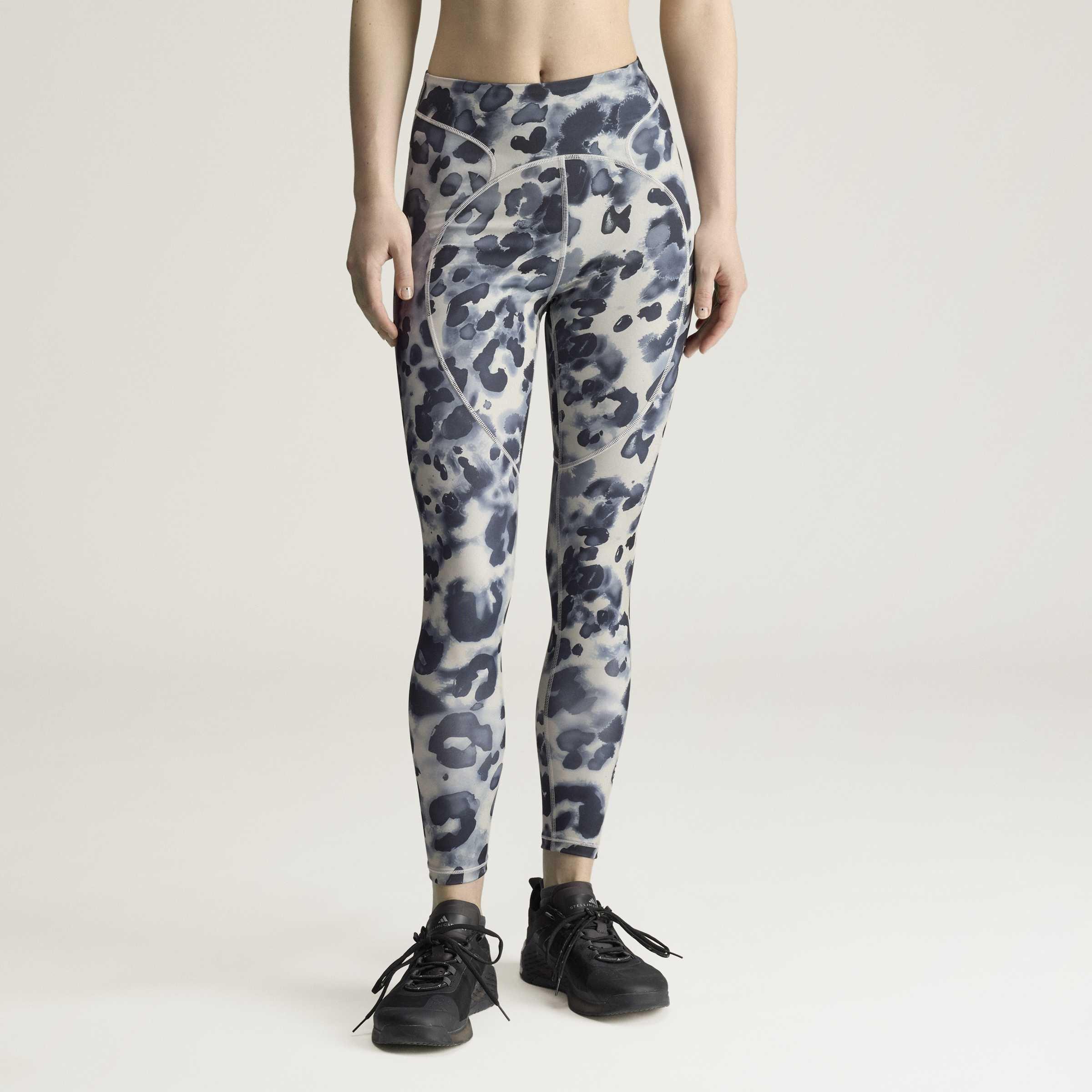 adidas by Stella McCartney Training 7/8 Leggings Printed, Grey, A701_ONE, large image number 4