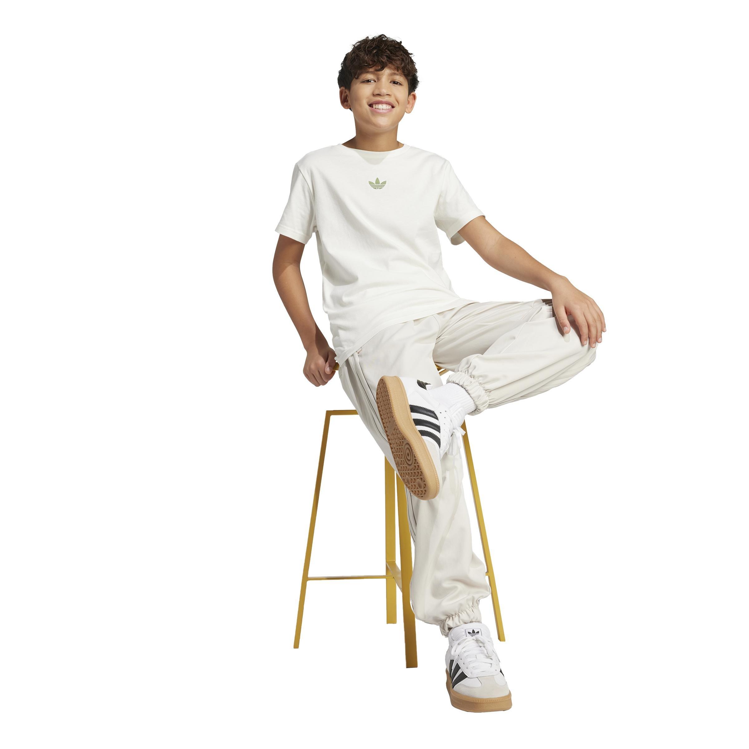 Unisex Kids adidas Originals x Minecraft Graphic Tee, White, A701_ONE, large image number 5