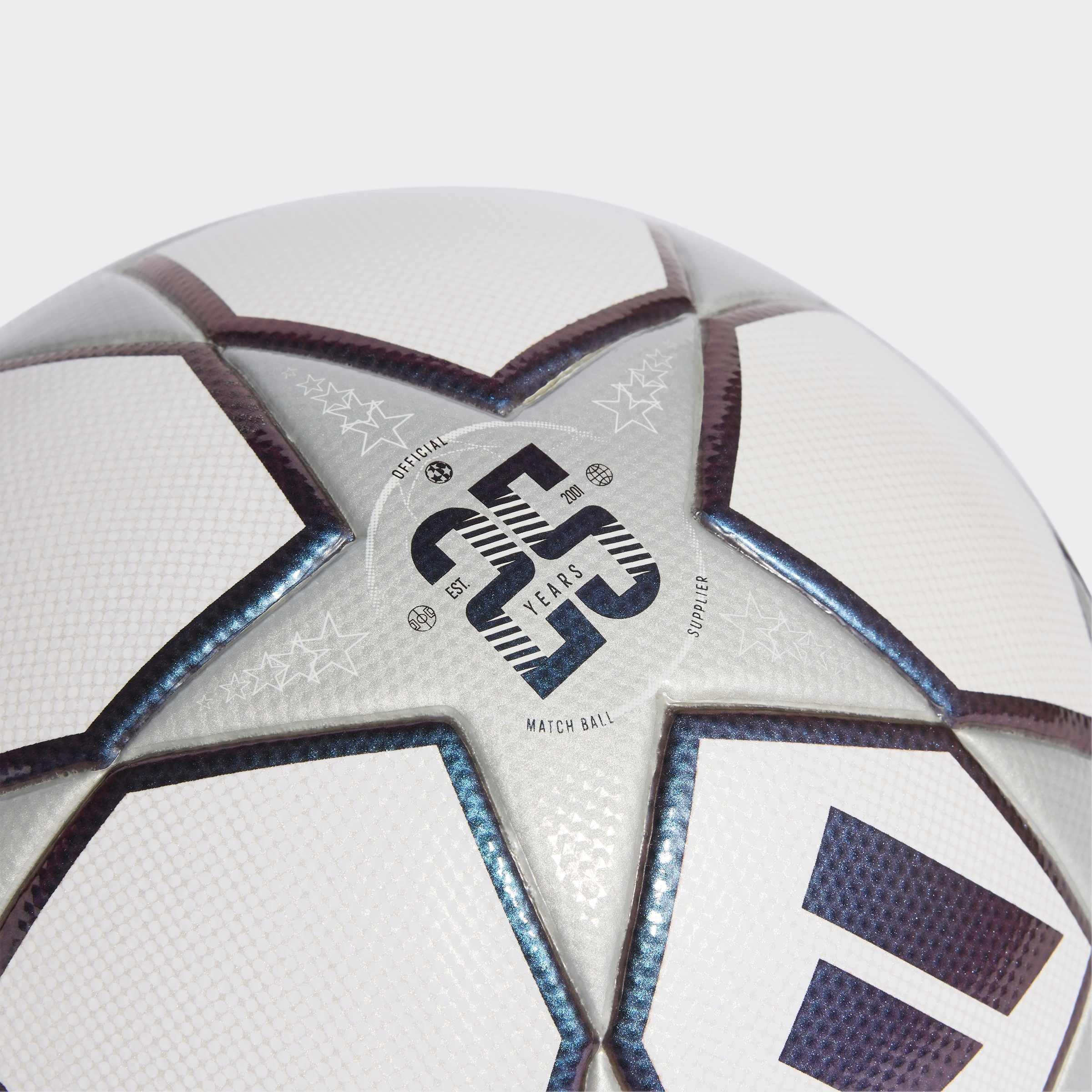 Unisex UEFA Champions League 3rd Ball, White, A701_ONE, large image number 4