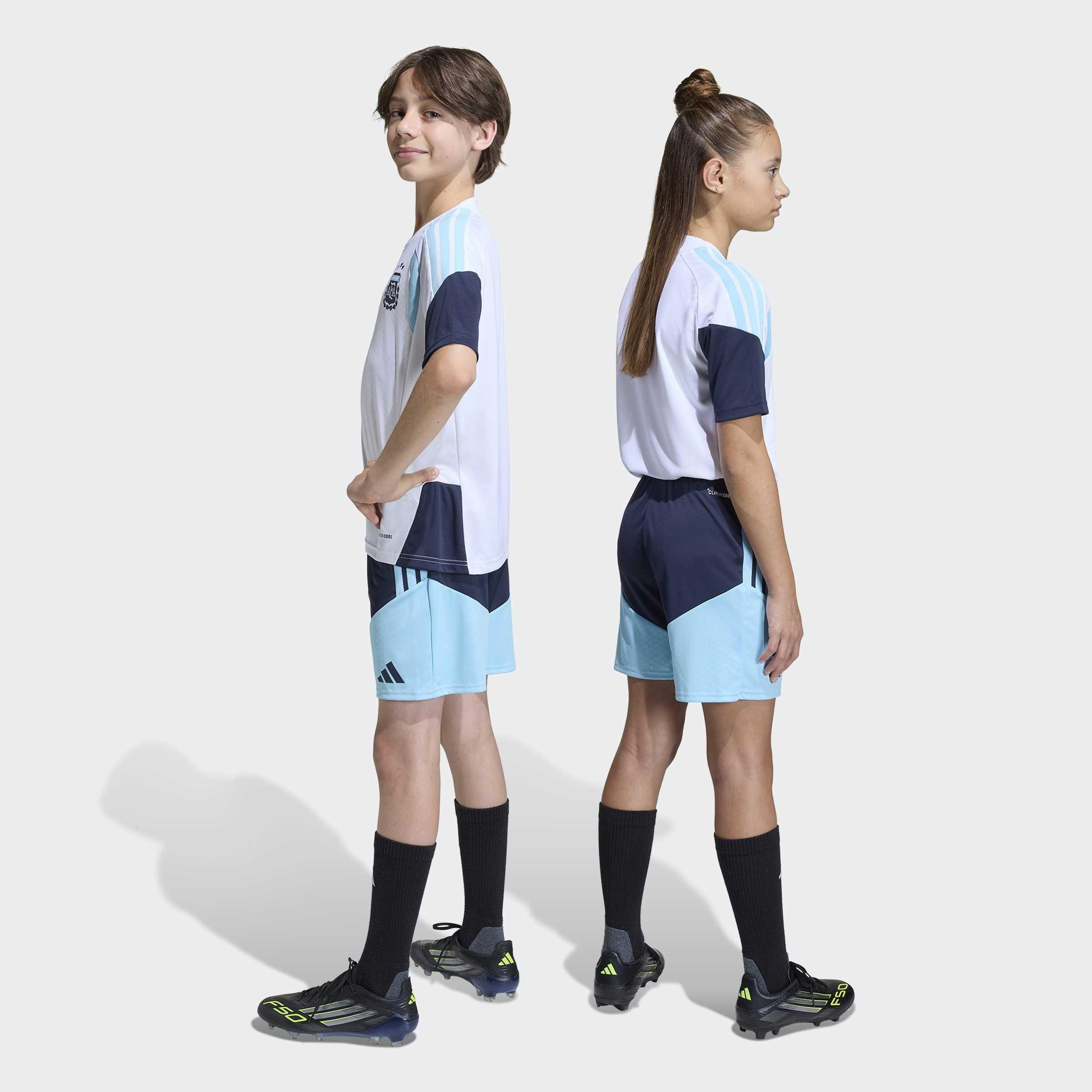 Kids Unisex Argentina 26 Tiro Kids Training Shorts, Blue, A701_ONE, large image number 1