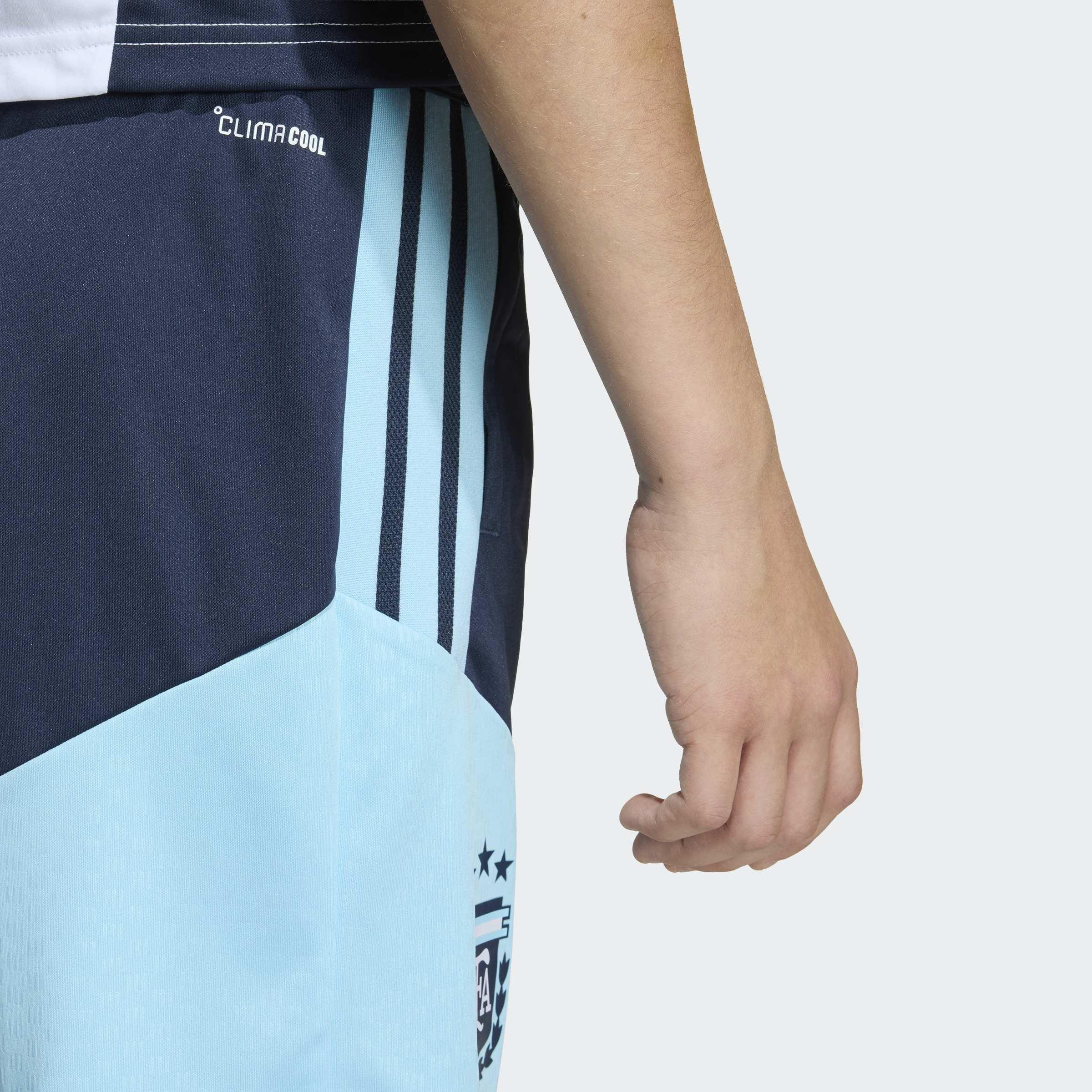 Kids Unisex Argentina 26 Tiro Kids Training Shorts, Blue, A701_ONE, large image number 4