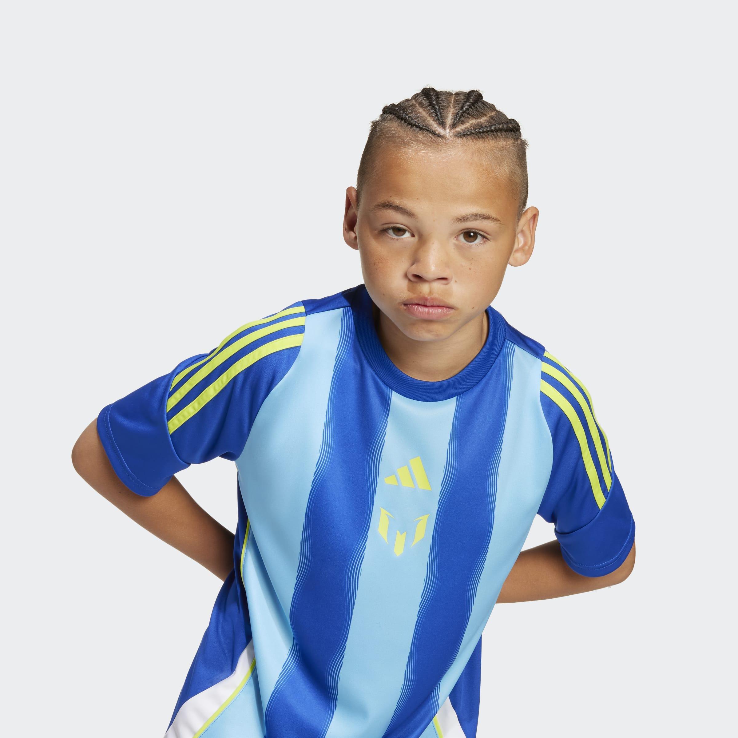 Kids Unisex Messi Training Jersey, Blue, A701_ONE, large image number 4