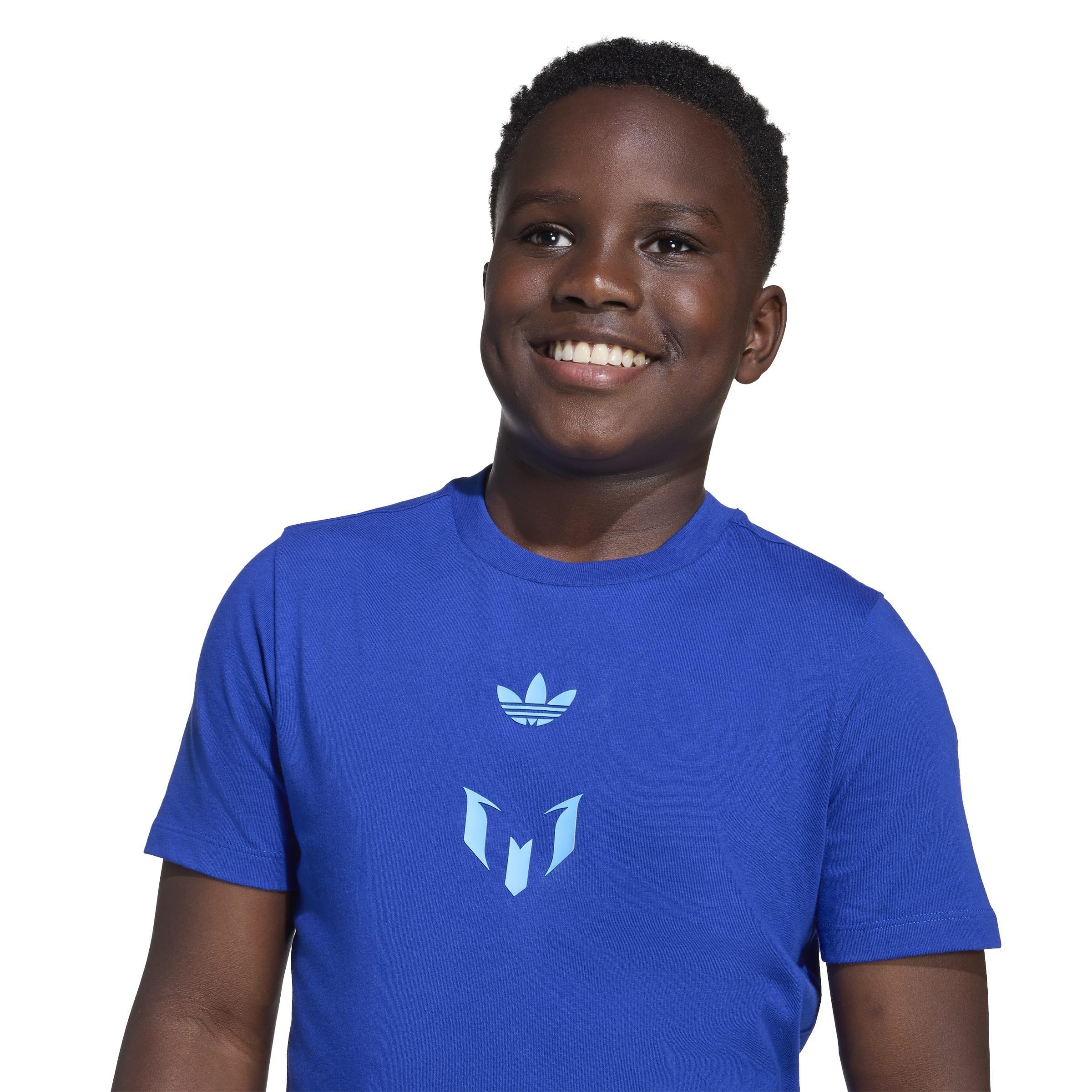 Kids Unisex Messi T-Shirt, Blue, A701_ONE, large image number 4