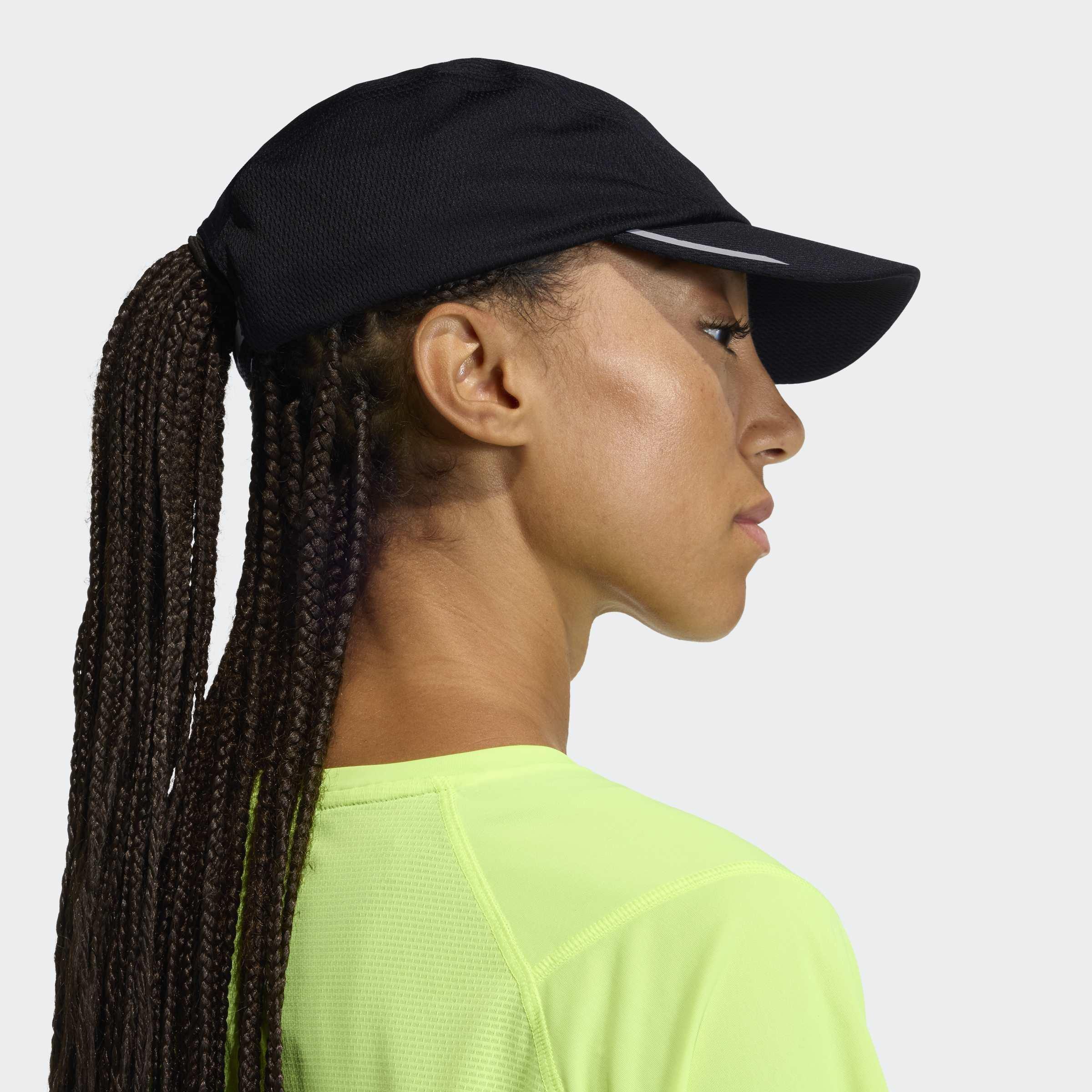 Unisex Running Mesh 4 Panel Cap Climacool, Black, A701_ONE, large image number 4