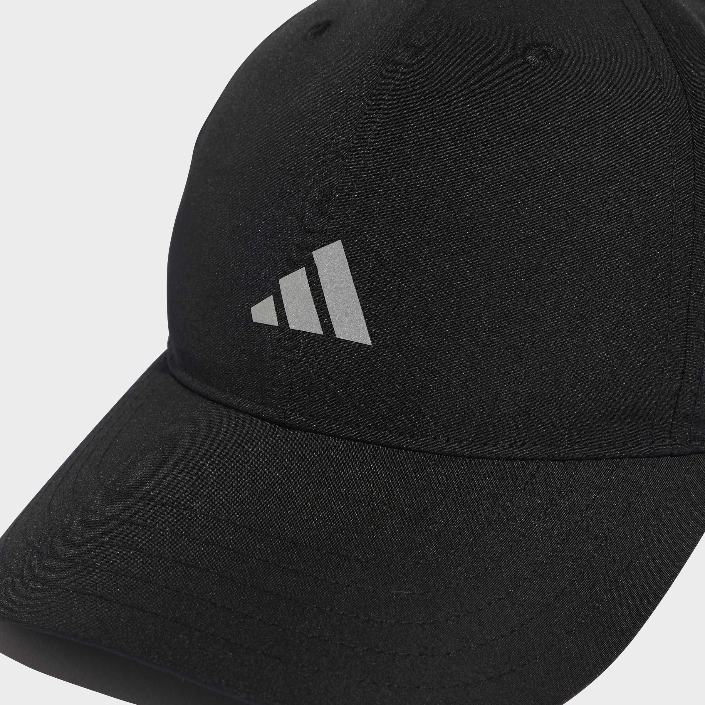 Unisex Running Essential Climacool 6 Panel Baseball Cap, Black, A701_ONE, large image number 3