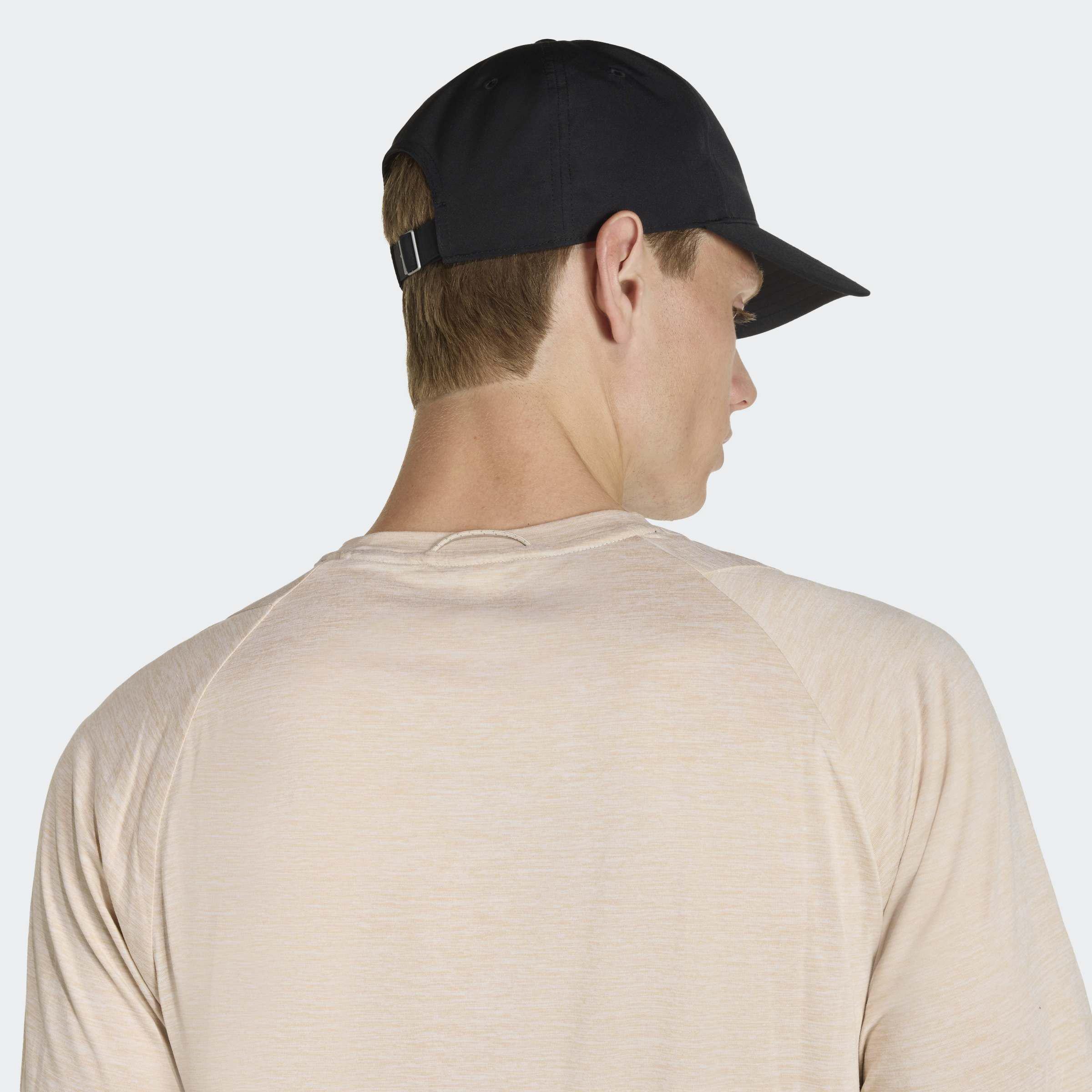 Unisex Running Essential Climacool 6 Panel Baseball Cap, Black, A701_ONE, large image number 4