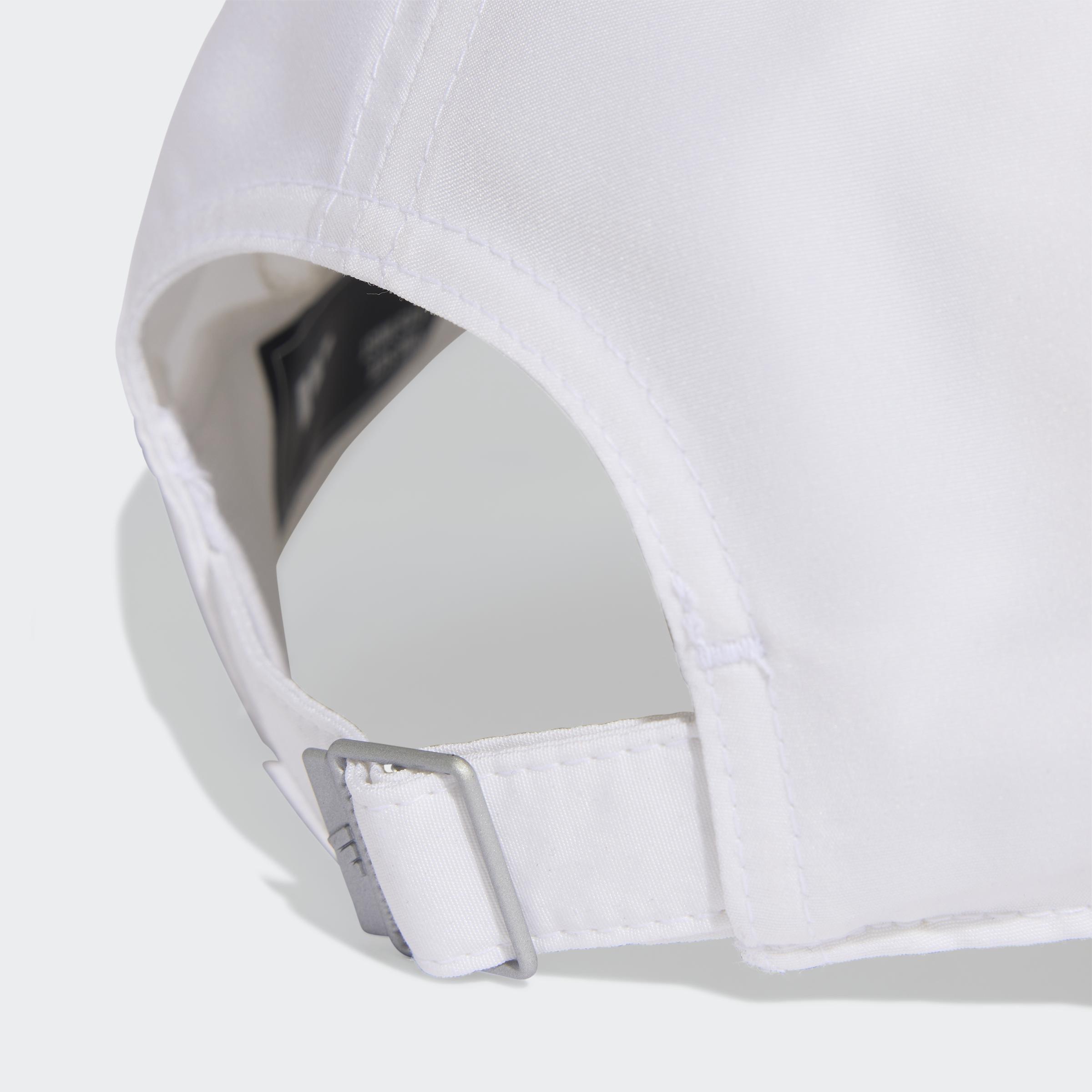 Unisex Running Essential Climacool 6 Panel Baseball Cap, White, , large image number 2