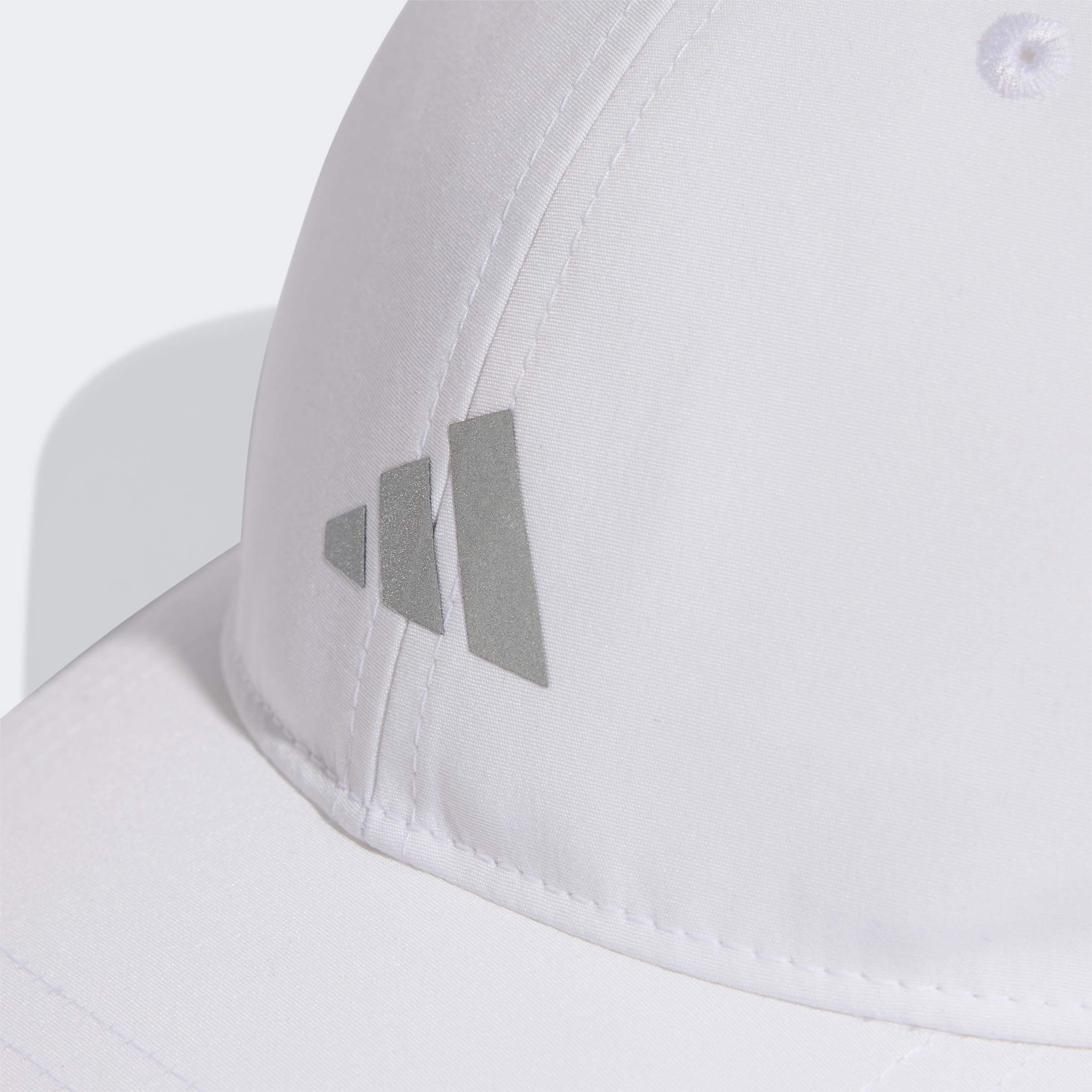 Unisex Running Essential Climacool 6 Panel Baseball Cap, White, , large image number 3