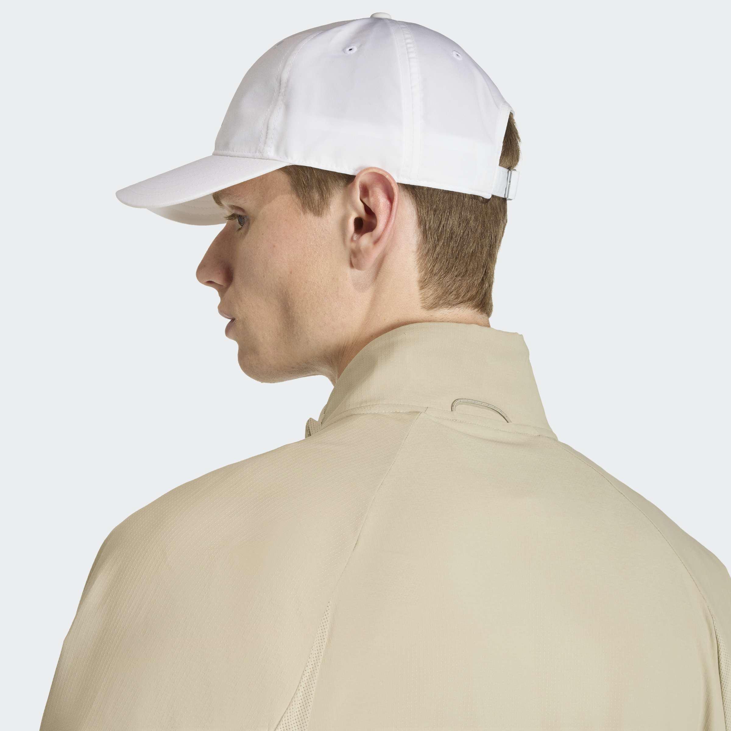 Unisex Running Essential Climacool 6 Panel Baseball Cap, White, , large image number 4