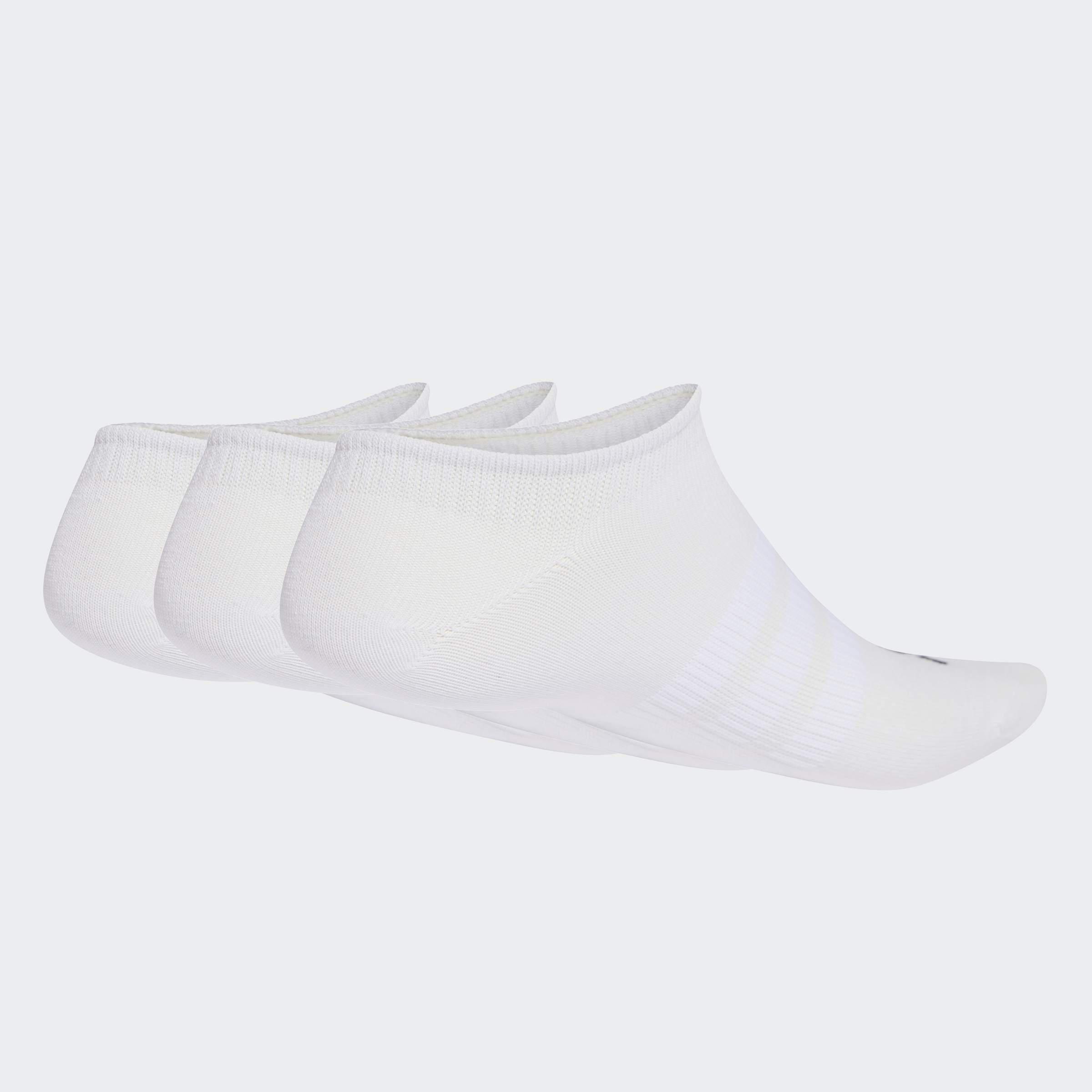 Unisex Thin&Light Sportswear No Show Socks - 3 Pair Pack, White, A701_ONE, large image number 1