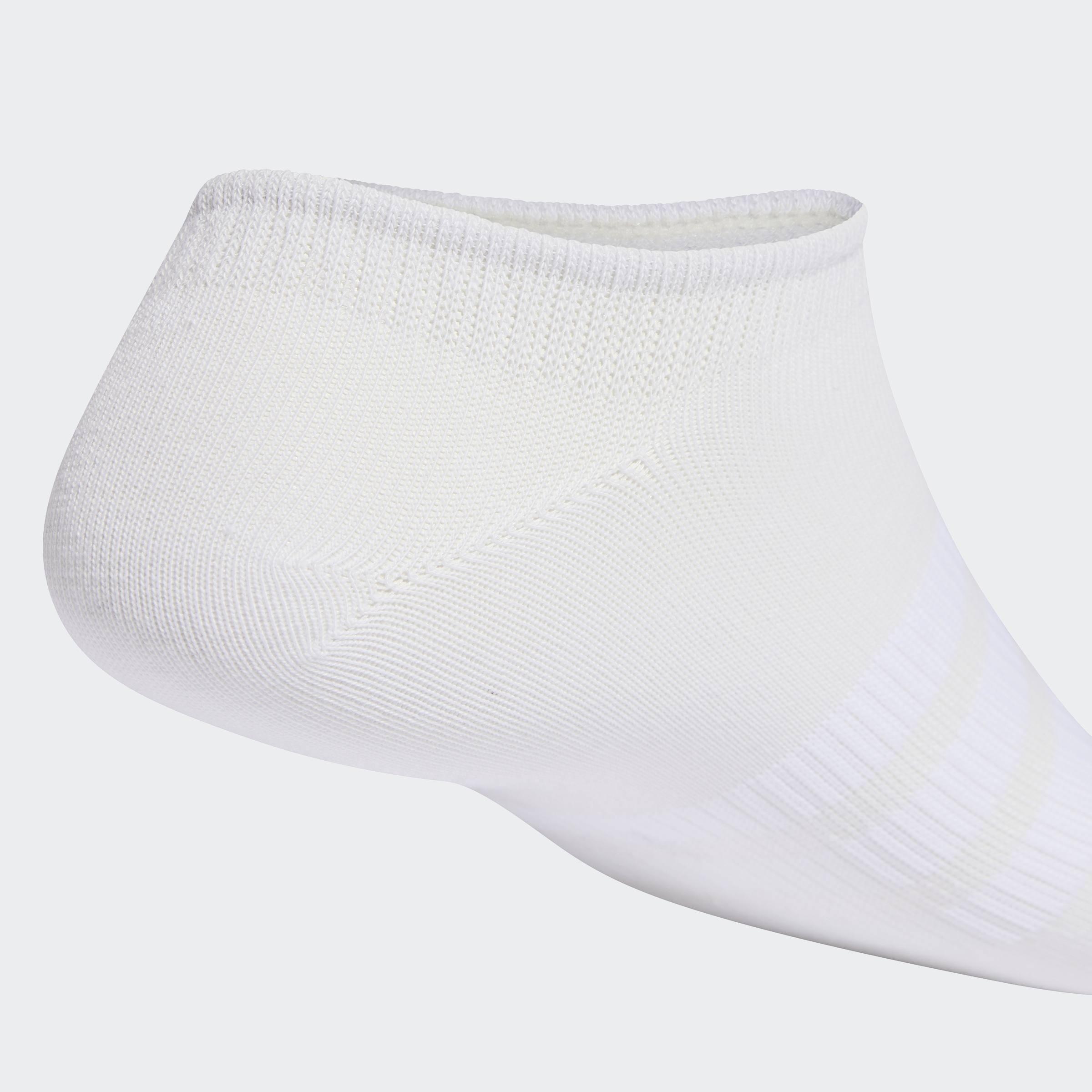 Unisex Thin&Light Sportswear No Show Socks - 3 Pair Pack, White, A701_ONE, large image number 3