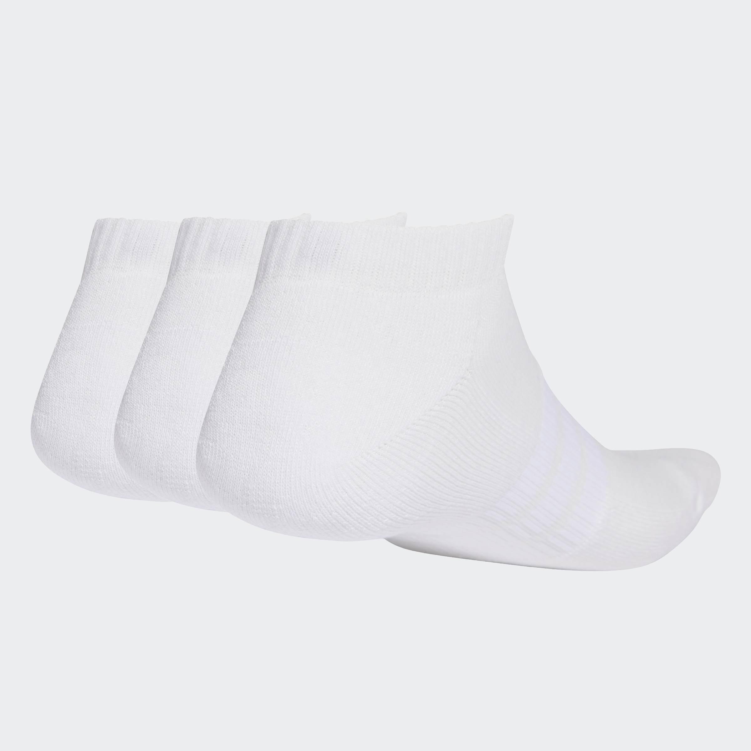 Unisex Cushioned Essentials Low Cut Socks - 3 Pair Pack, White, A701_ONE, large image number 1