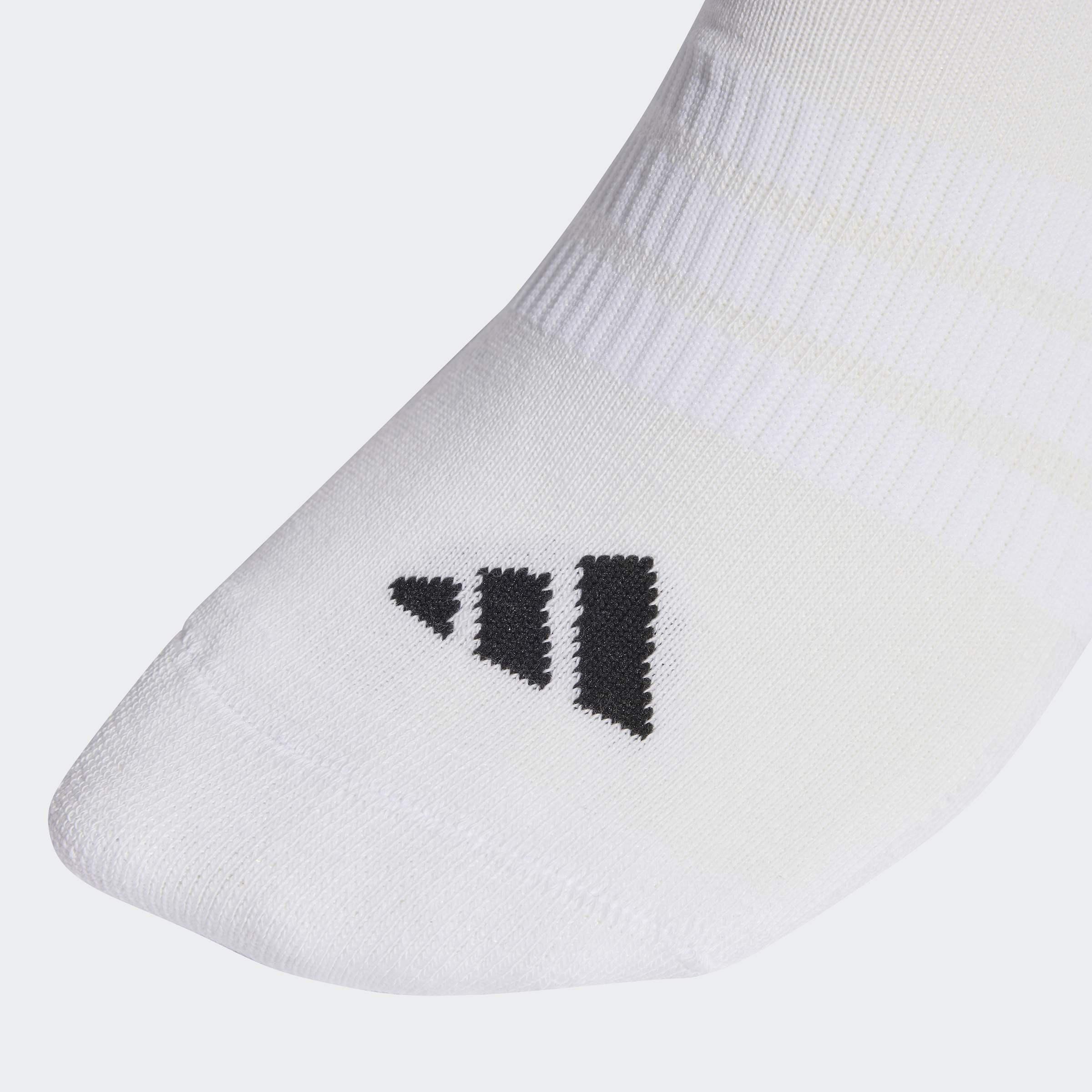 Unisex Cushioned Essentials Low Cut Socks - 3 Pair Pack, White, A701_ONE, medium