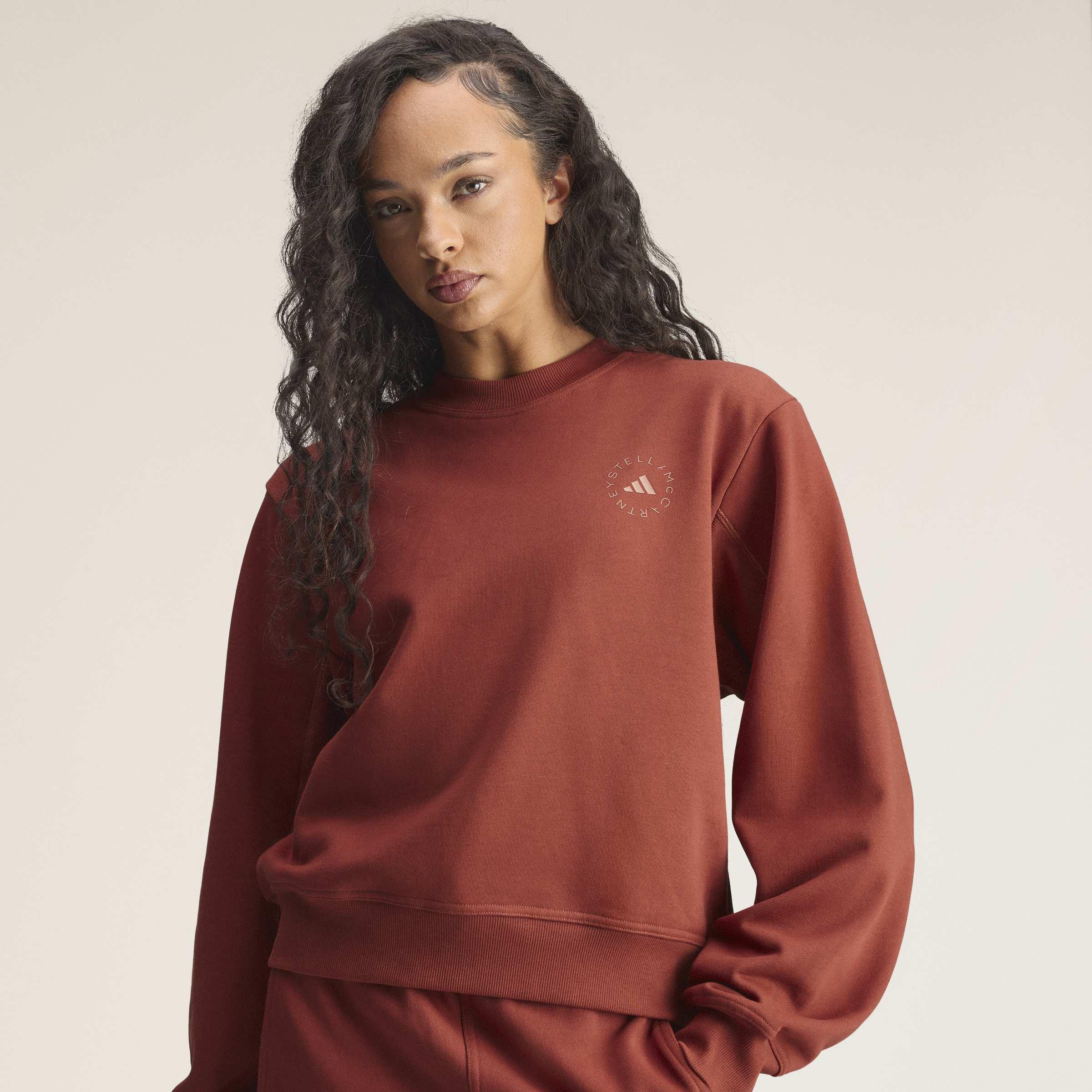 adidas by Stella McCartney Regular Sweatshirt, Brown, A701_ONE, large image number 2