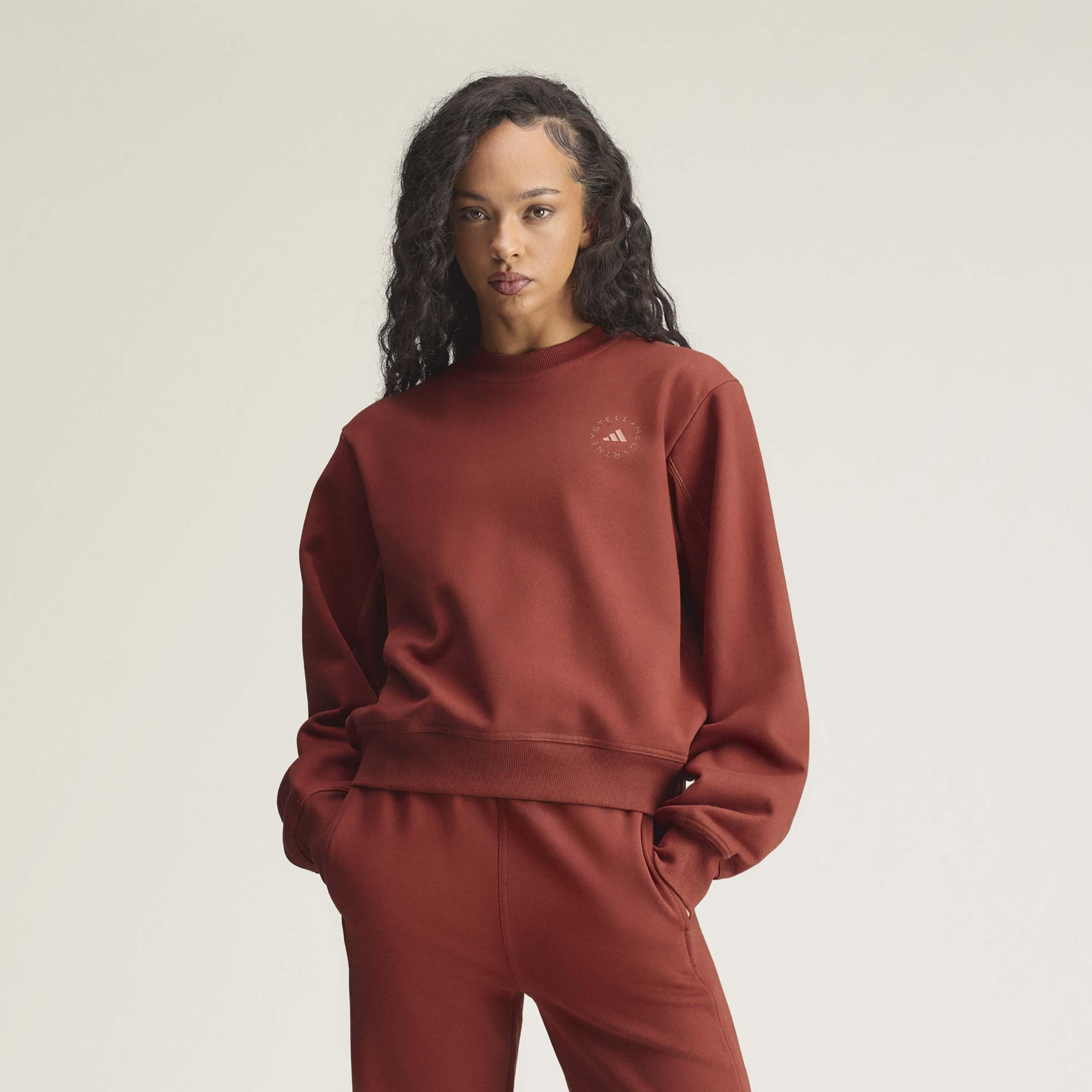 adidas by Stella McCartney Regular Sweatshirt, Brown, A701_ONE, large image number 5