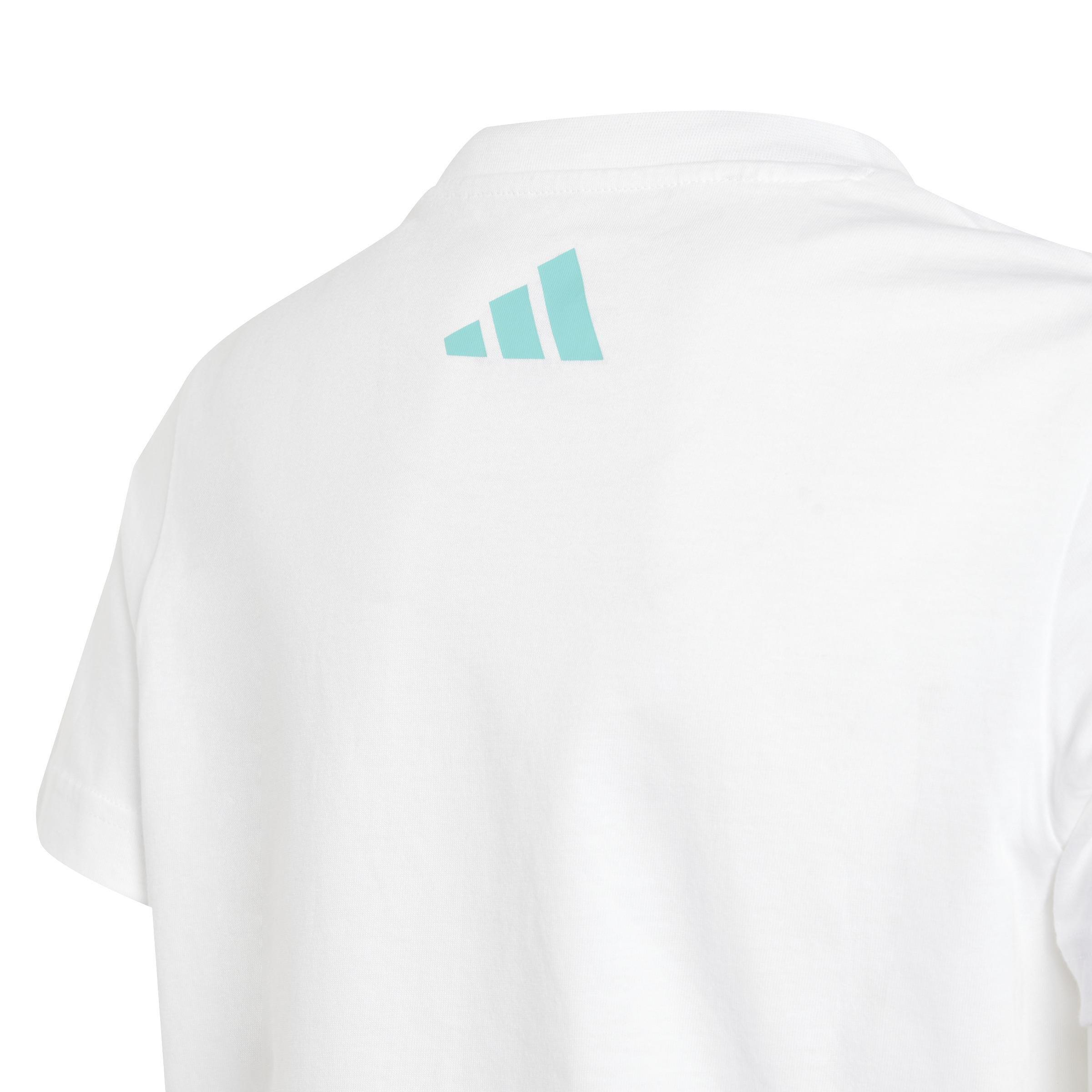 Unisex Kids Mercedes - AMG Petronas Formula One Team DNA Graphic T-Shirt, White, , large image number 3