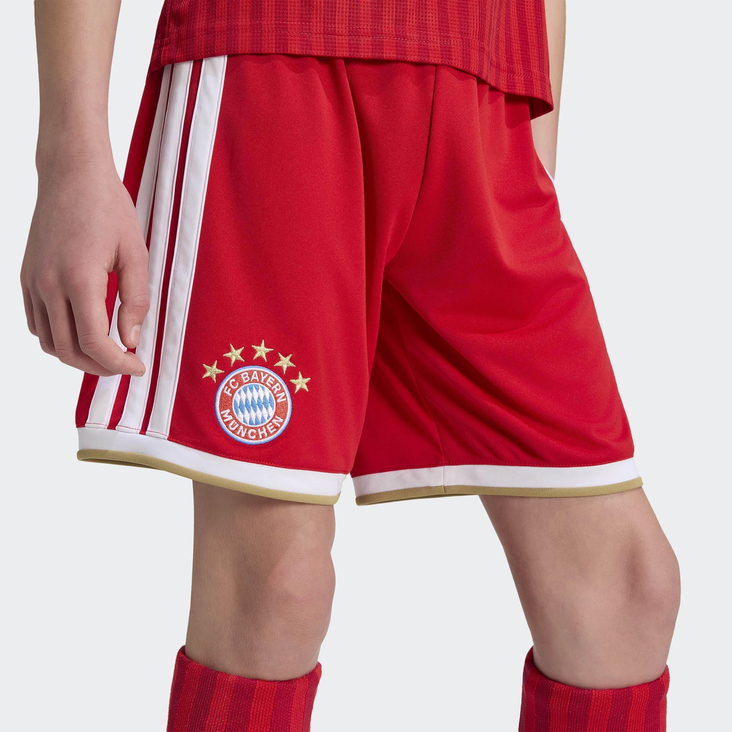 Kids Unisex FC Bayern 26/27 Home Shorts, Red, A701_ONE, large image number 4