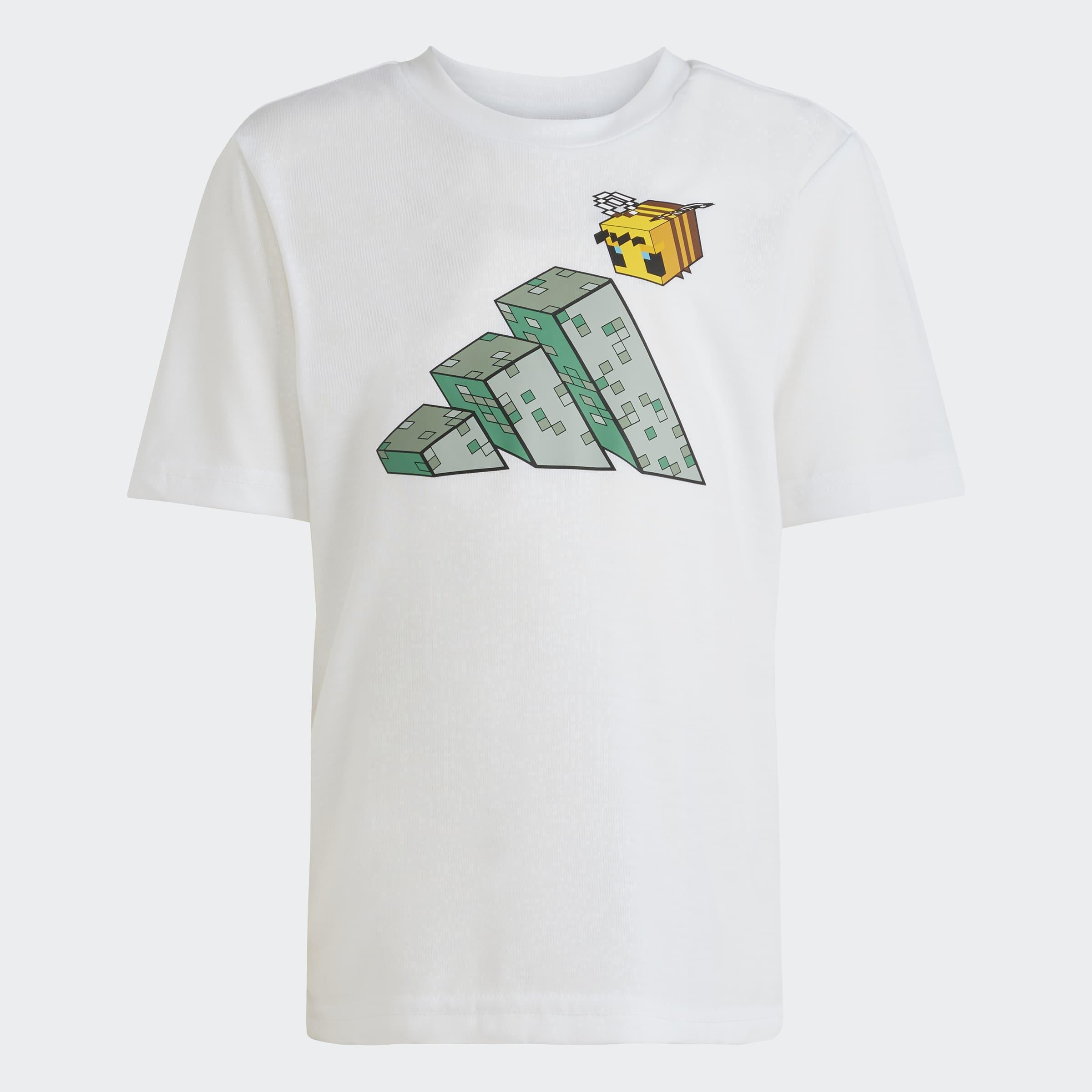 Kids Unisex Adidas Minecraft Training Summer Set, White, A701_ONE, large image number 6