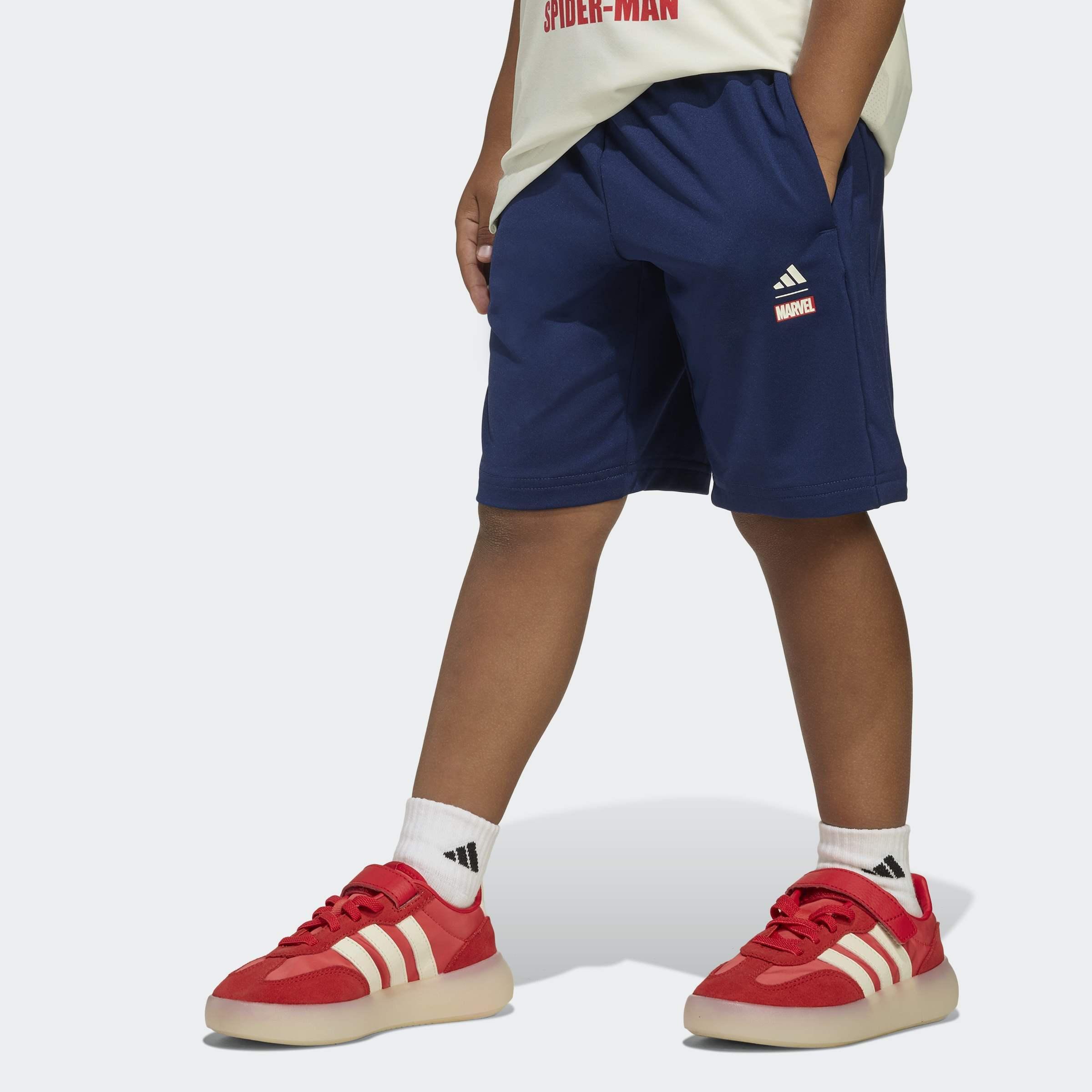 Kids Unisex Adidas Marvel Spider-Man Sport Set, White, A701_ONE, large image number 3