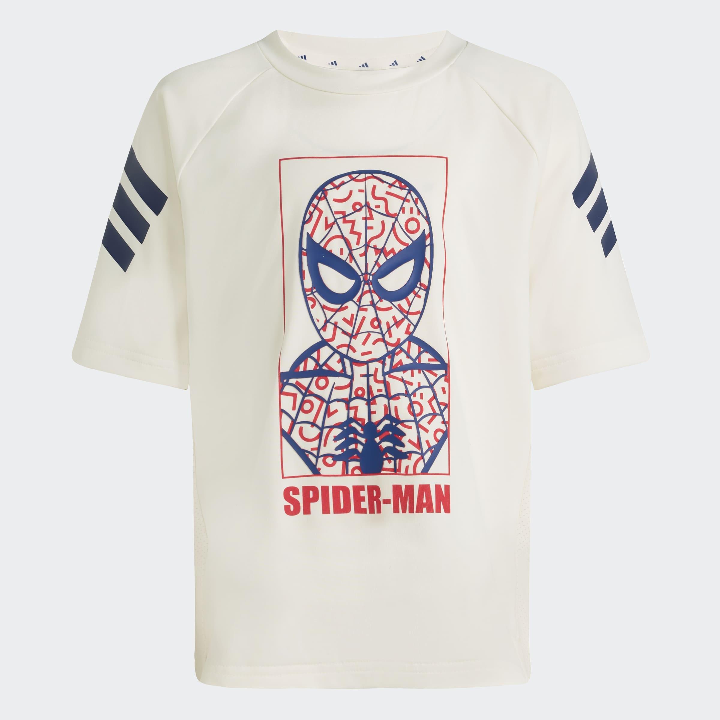 Kids Unisex Adidas Marvel Spider-Man Sport Set, White, A701_ONE, large image number 8