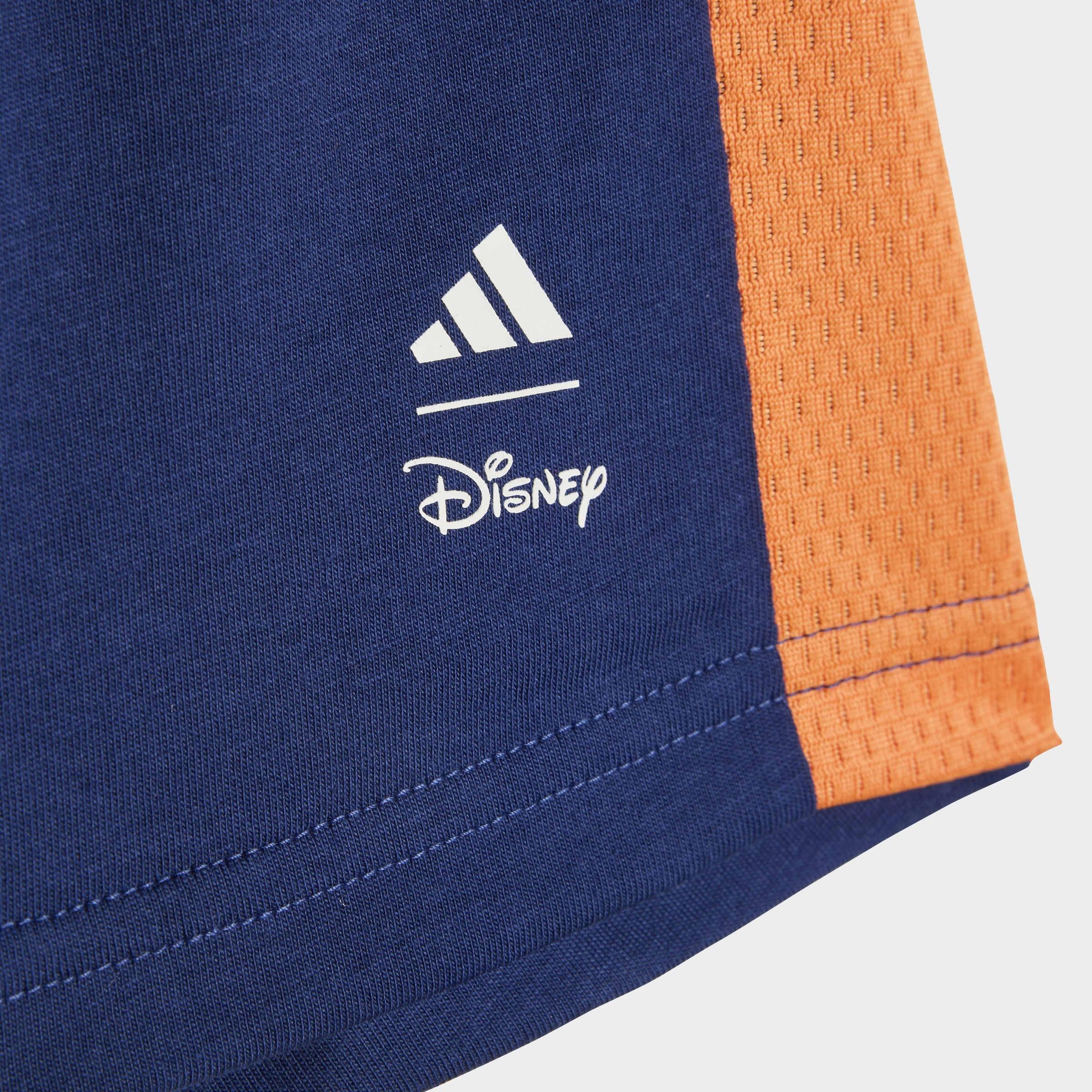 Kids Unisex Adidas Disney Mickey Mouse T-Shirt Set, Orange, A701_ONE, large image number 5