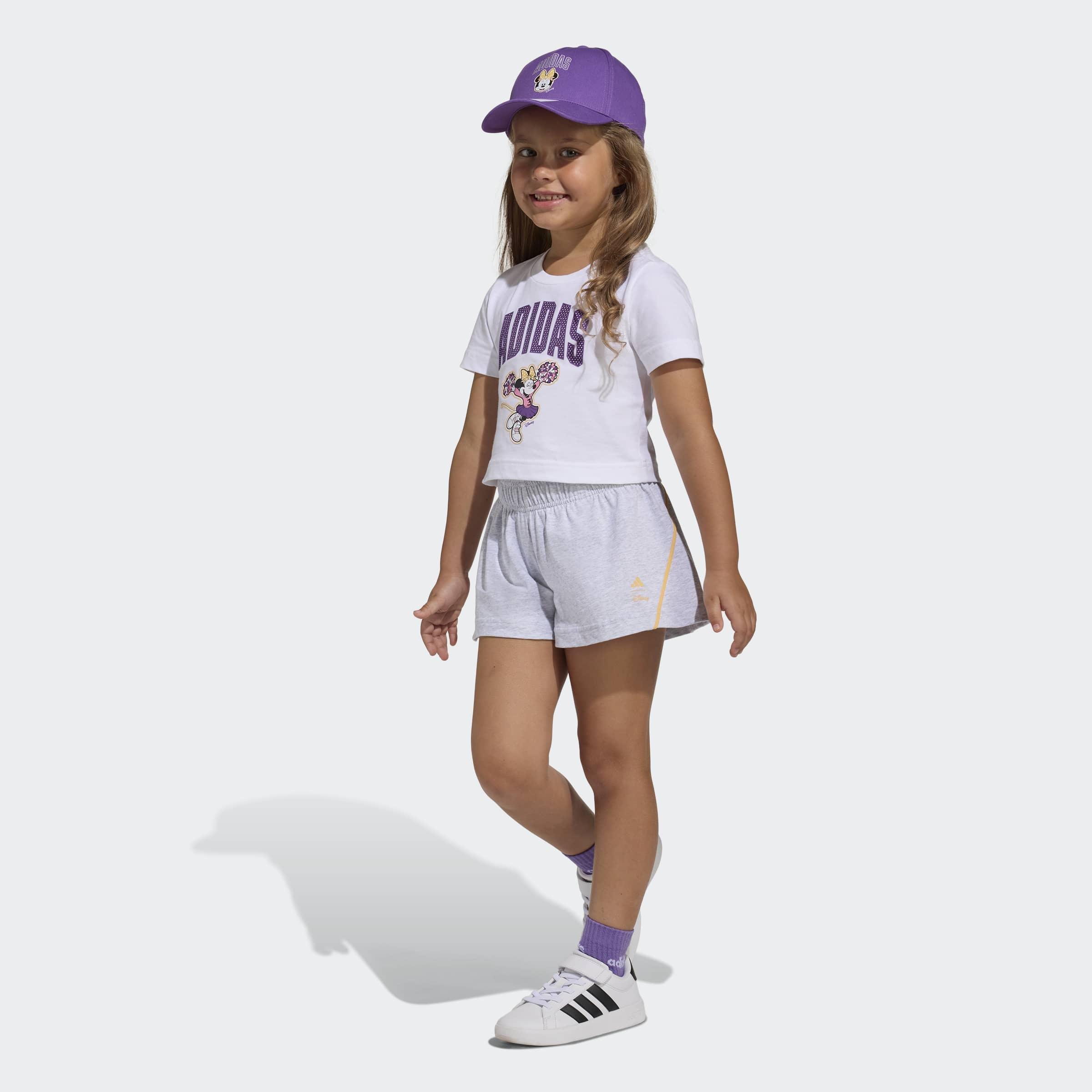 Kids Adidas Disney Minnie Mouse T-Shirt Set, White, A701_ONE, large image number 4