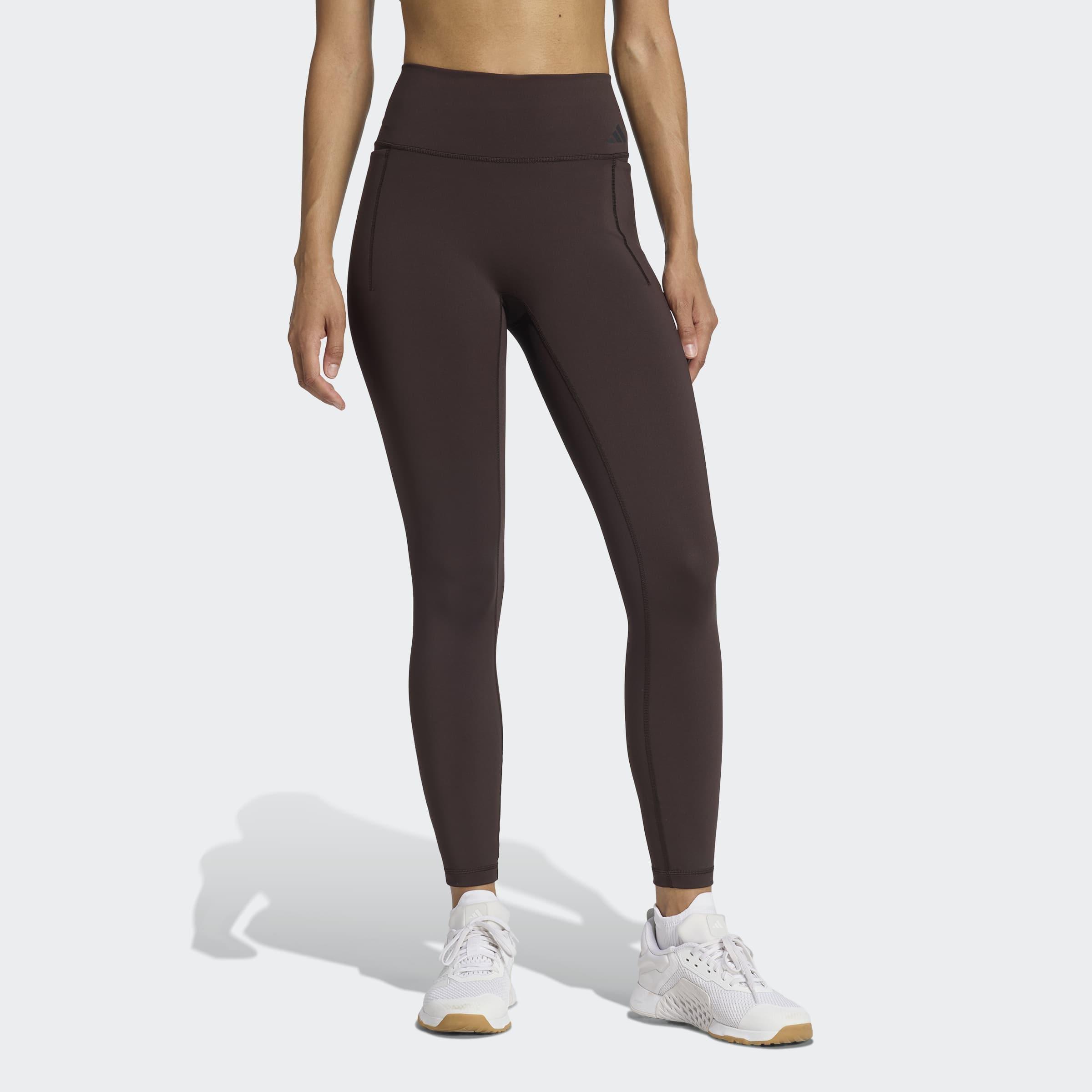 Optime Workout 7/8 Leggings, Brown, A701_ONE, large image number 5