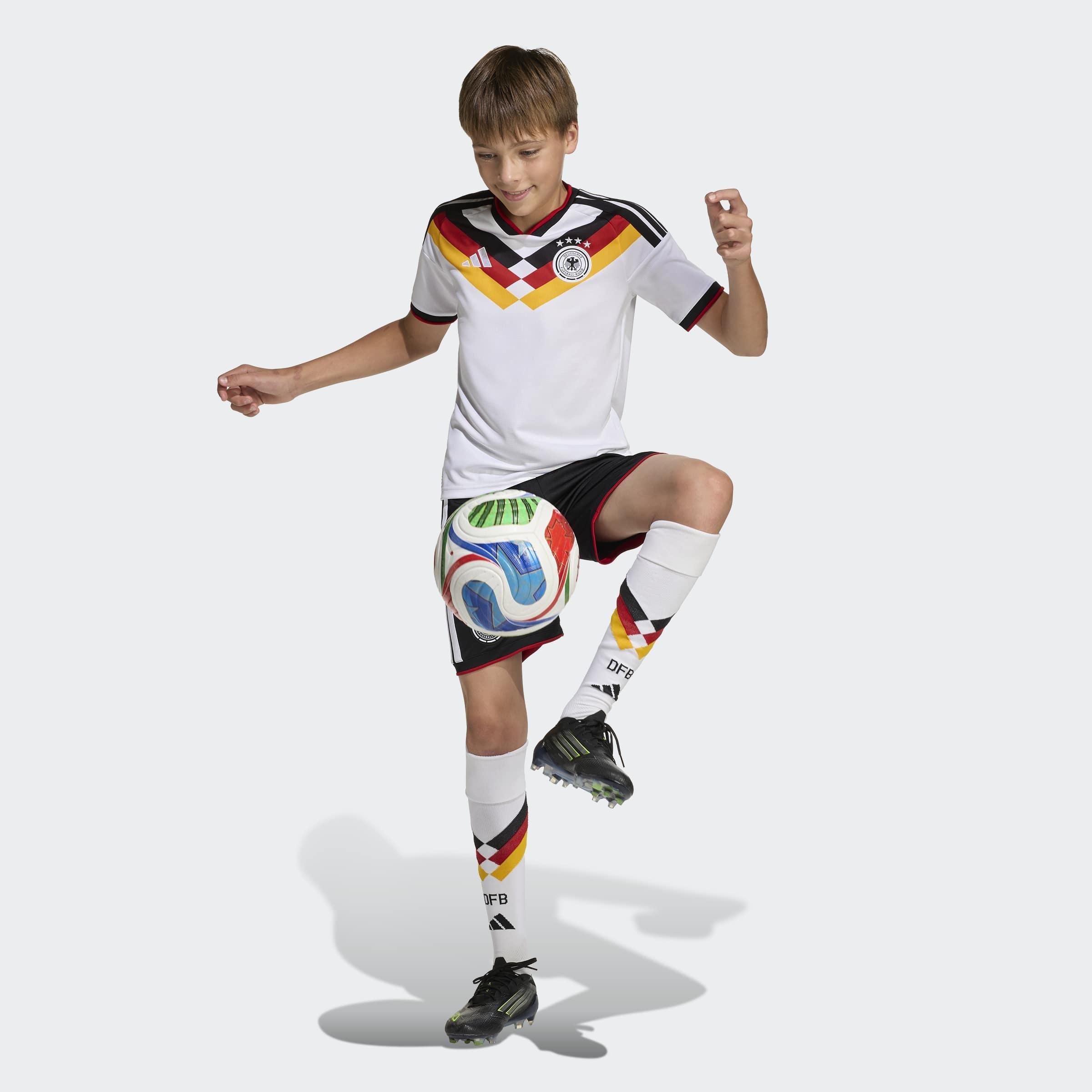 Kids Germany 26 Home Replica Kids Shorts, Black, A701_ONE, large image number 5